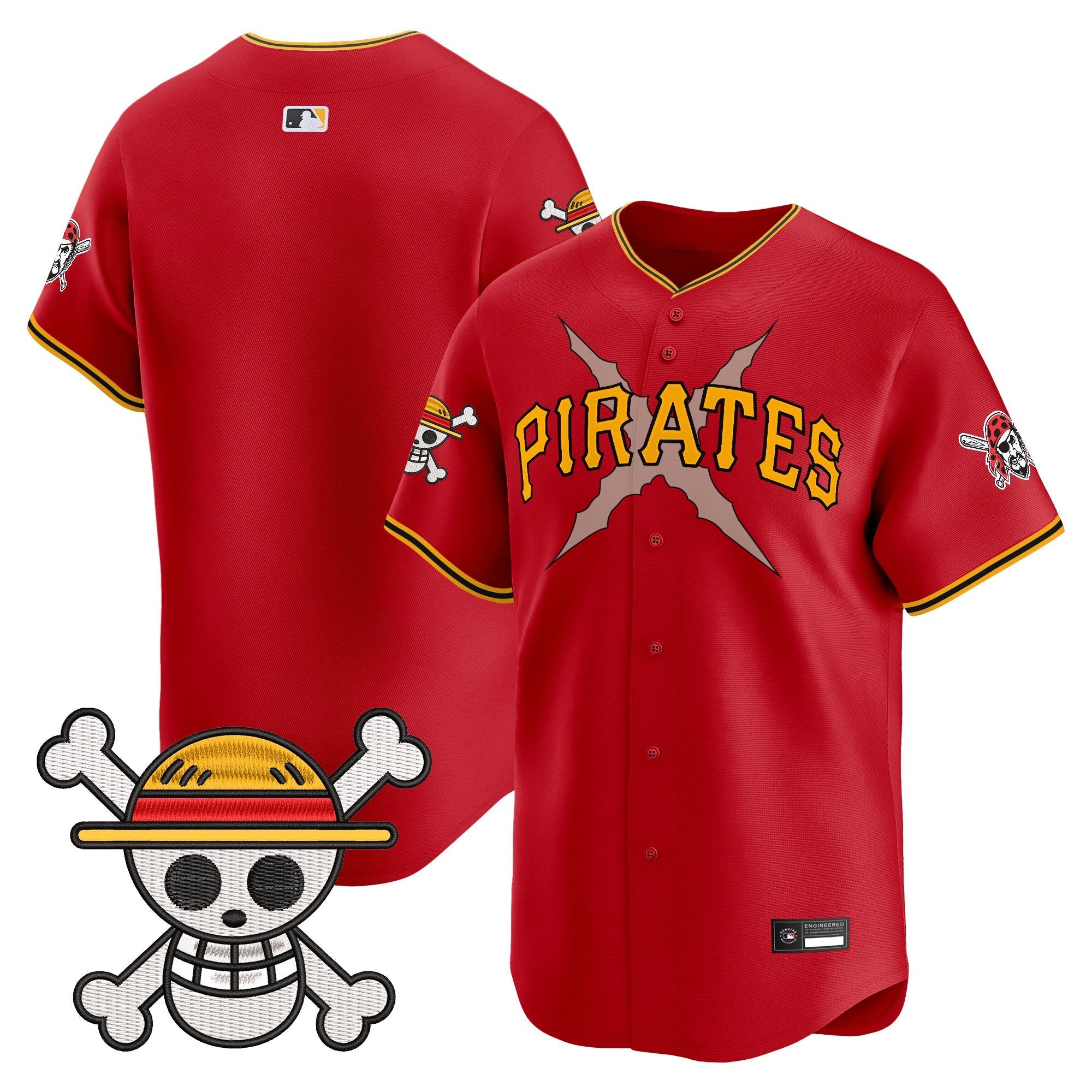 Men's Pittsburgh Pirates x One Piece Vapor Premier Limited Jersey - Stitched