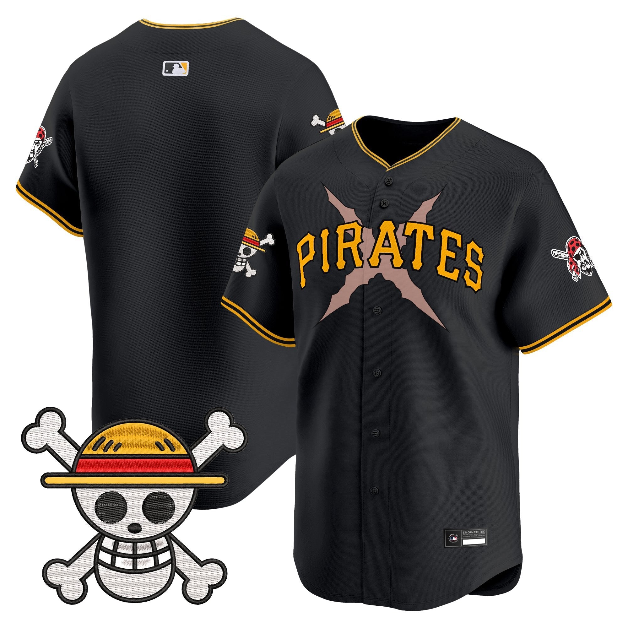 Men's Pittsburgh Pirates x One Piece Vapor Premier Limited Jersey - Stitched
