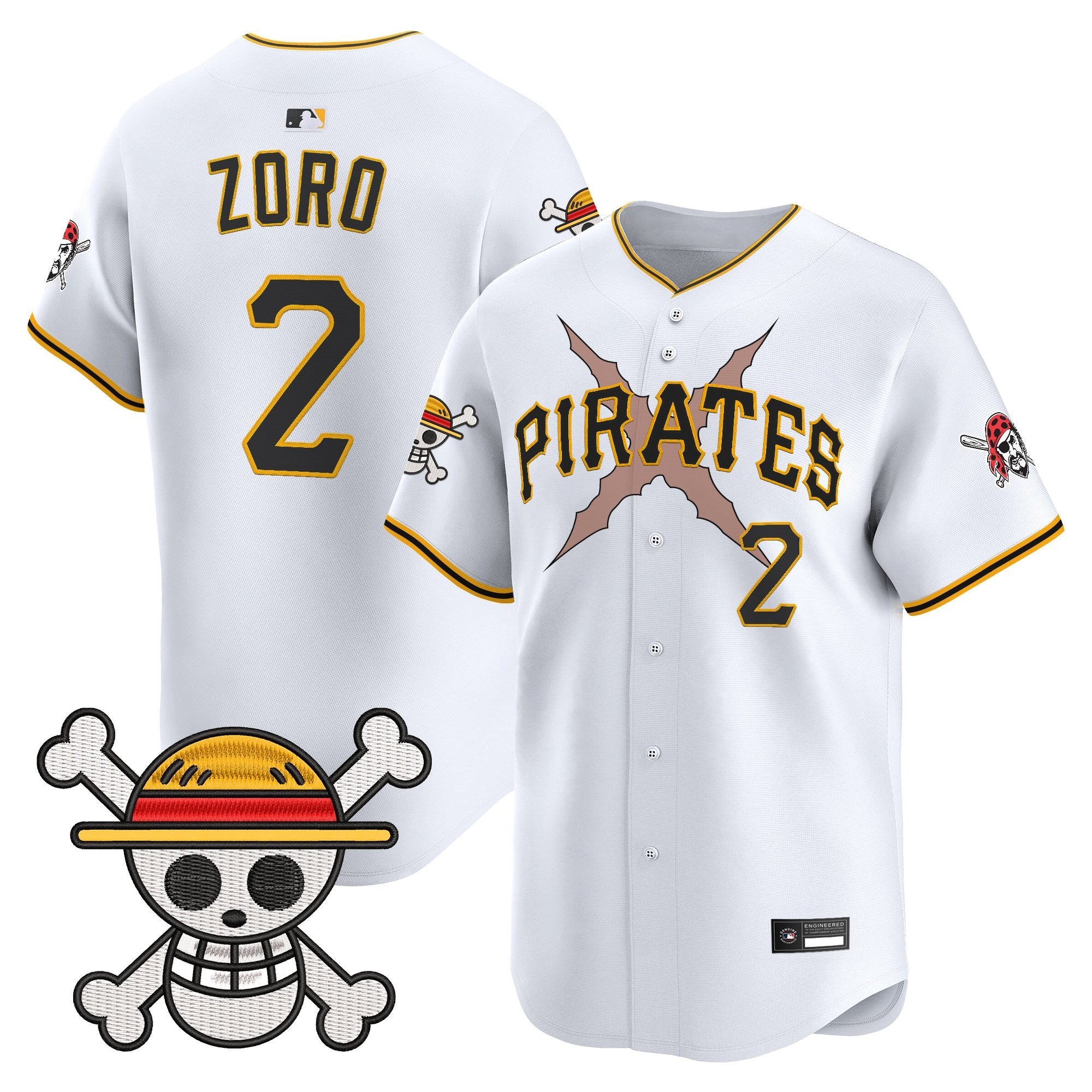 Men's Pittsburgh Pirates x One Piece Vapor Premier Limited Jersey - Stitched