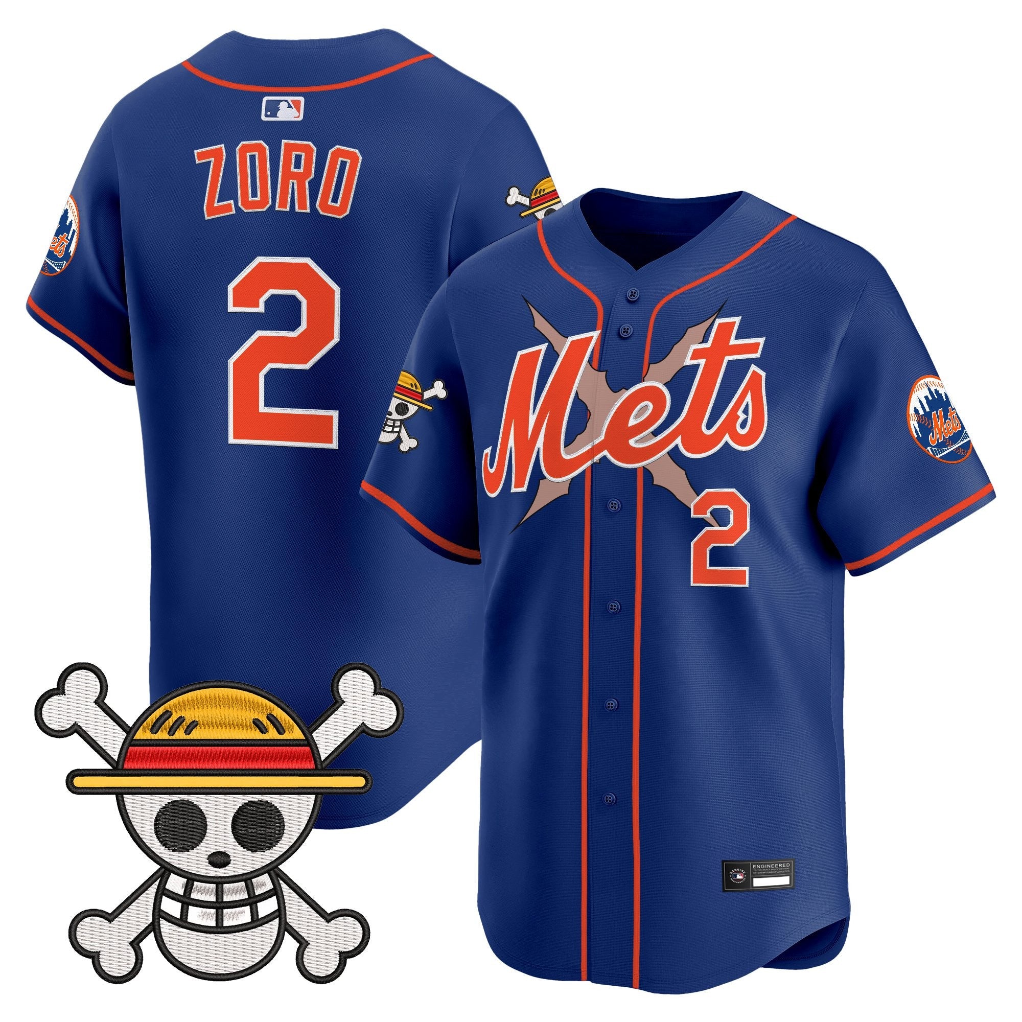 Men's New York Mets x One Piece Vapor Premier Limited Jersey - Stitched