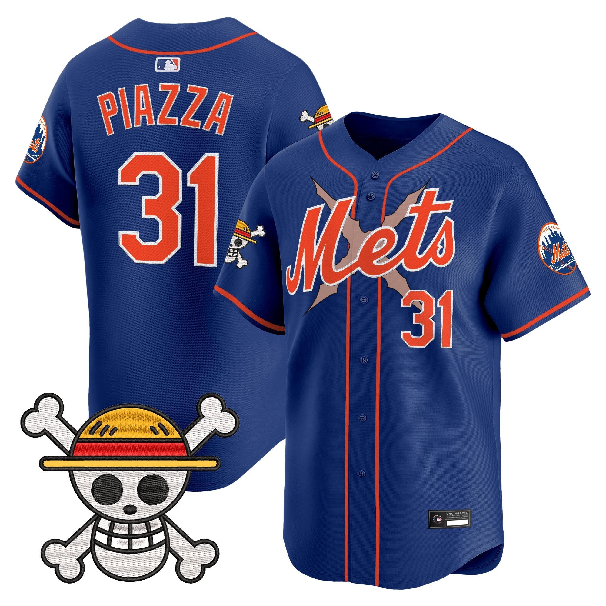 Men's New York Mets x One Piece Vapor Premier Limited Jersey - Stitched
