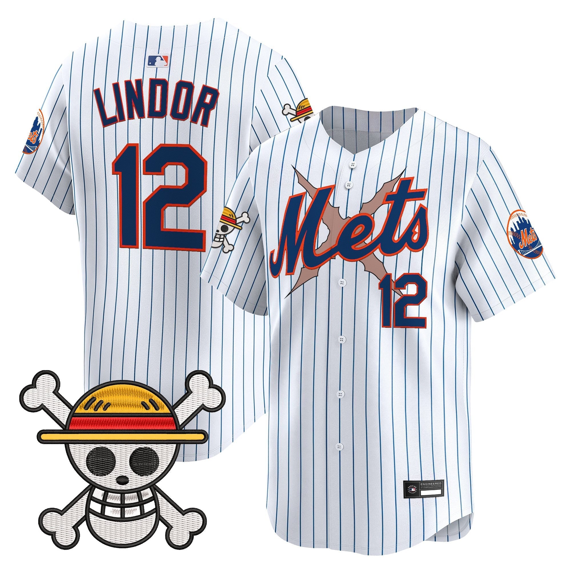 Men's New York Mets x One Piece Vapor Premier Limited Jersey - Stitched