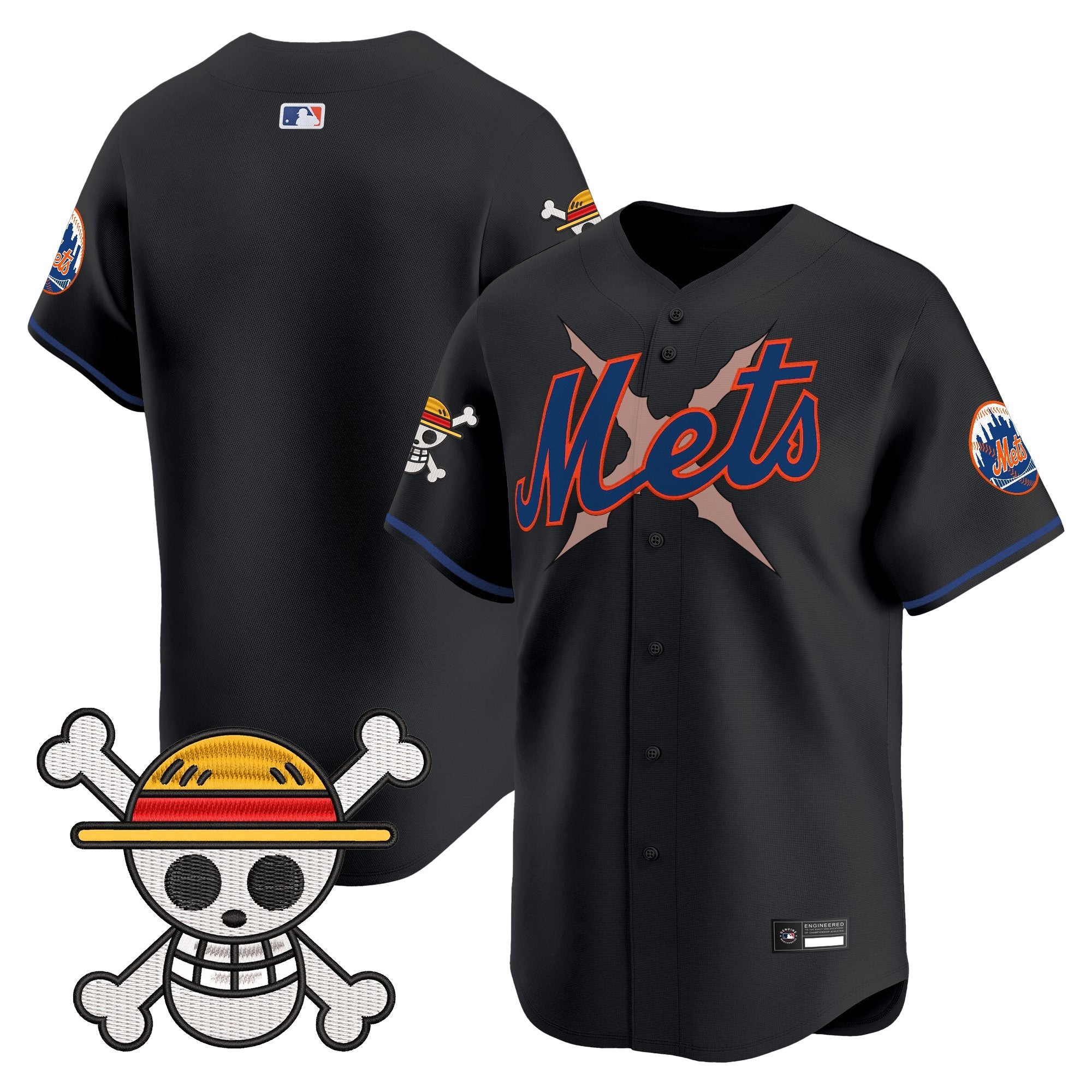 Men's New York Mets x One Piece Vapor Premier Limited Jersey - Stitched