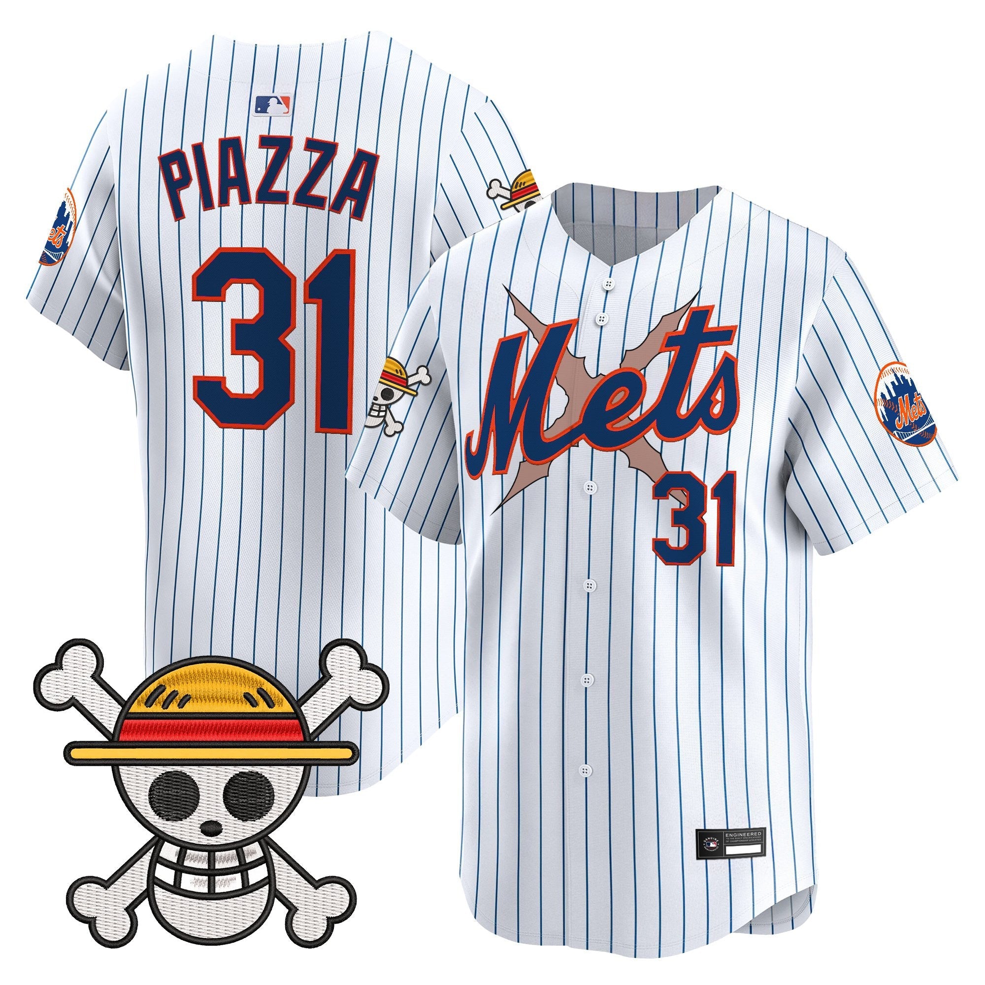 Men's New York Mets x One Piece Vapor Premier Limited Jersey - Stitched