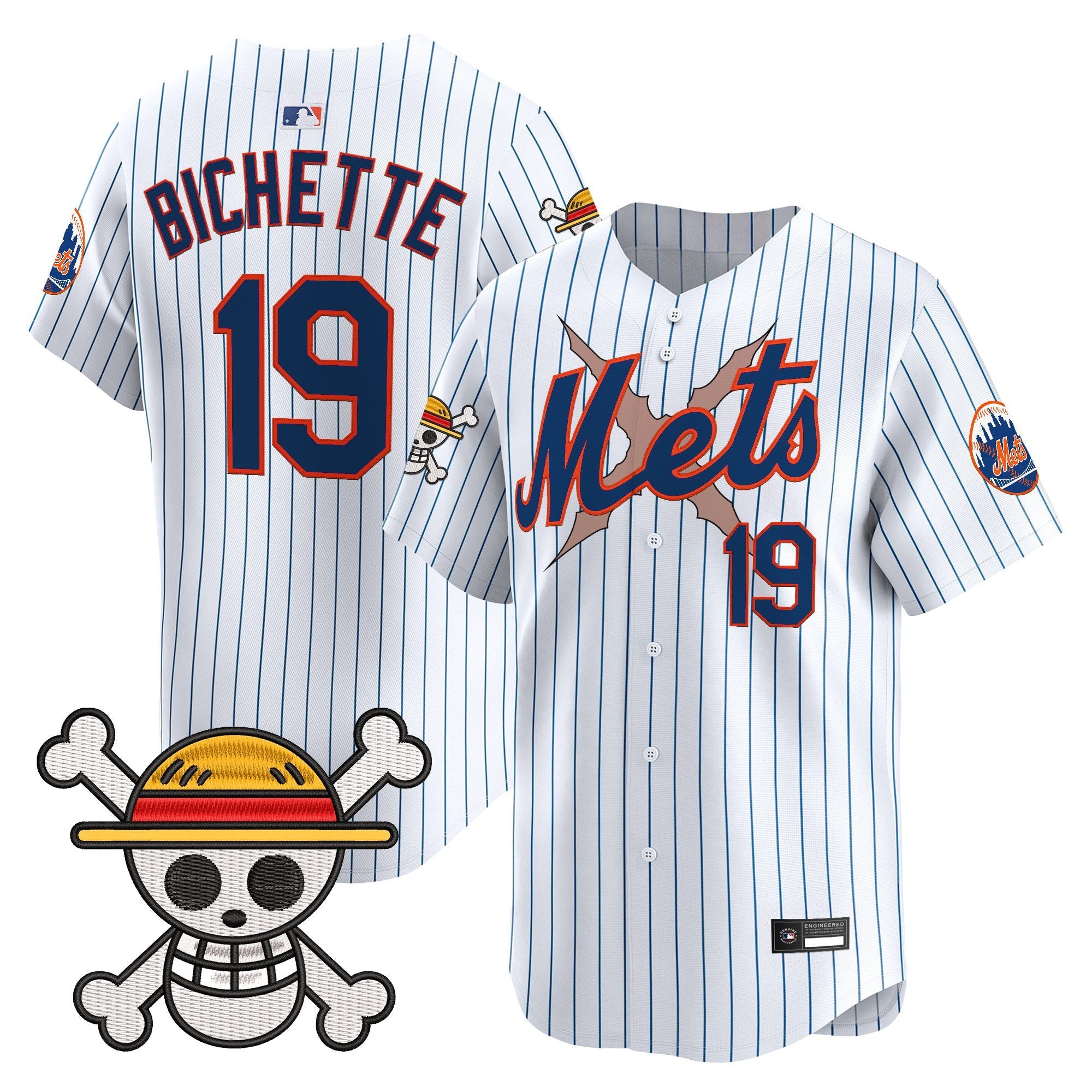Men's New York Mets x One Piece Vapor Premier Limited Jersey - Stitched