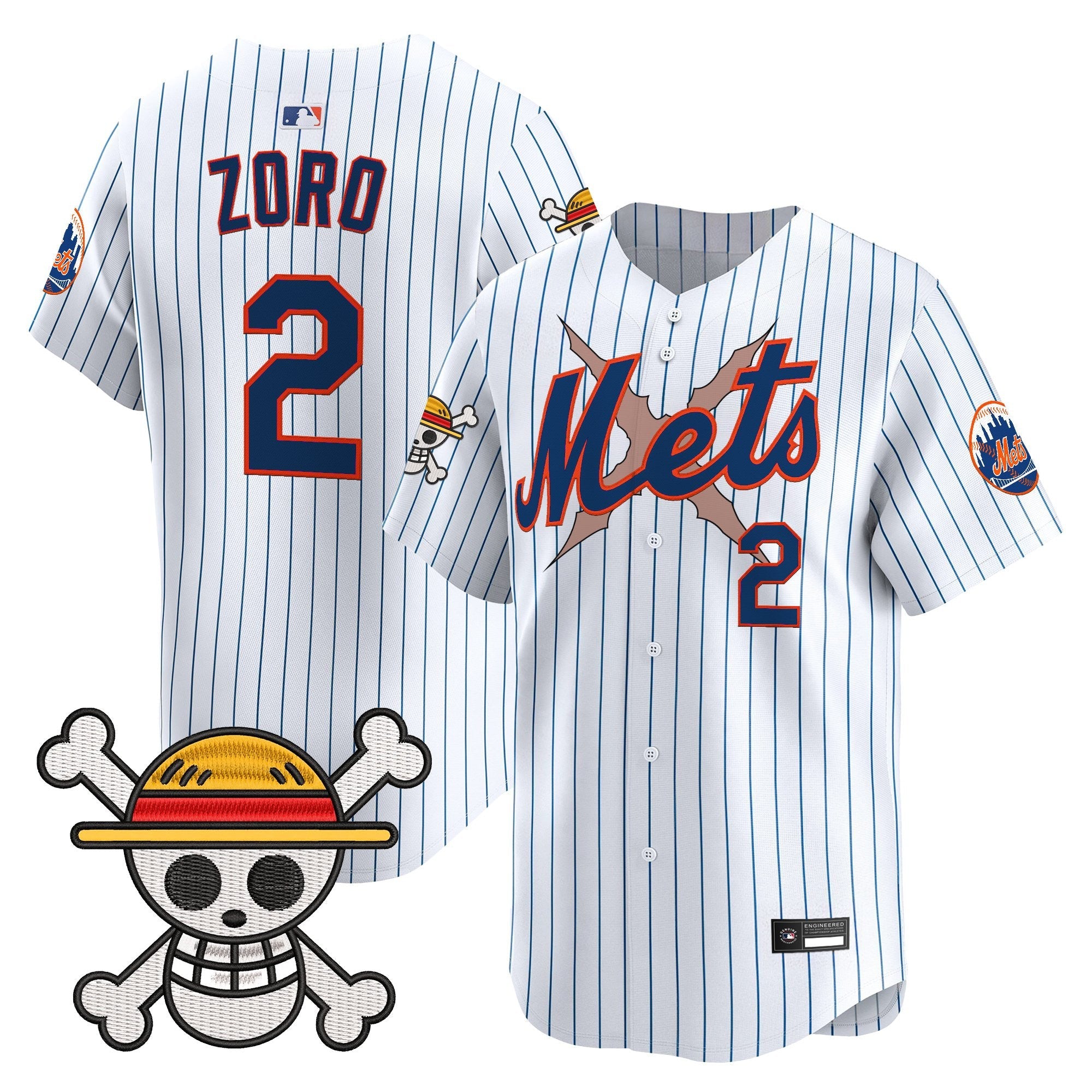 Men's New York Mets x One Piece Vapor Premier Limited Jersey - Stitched
