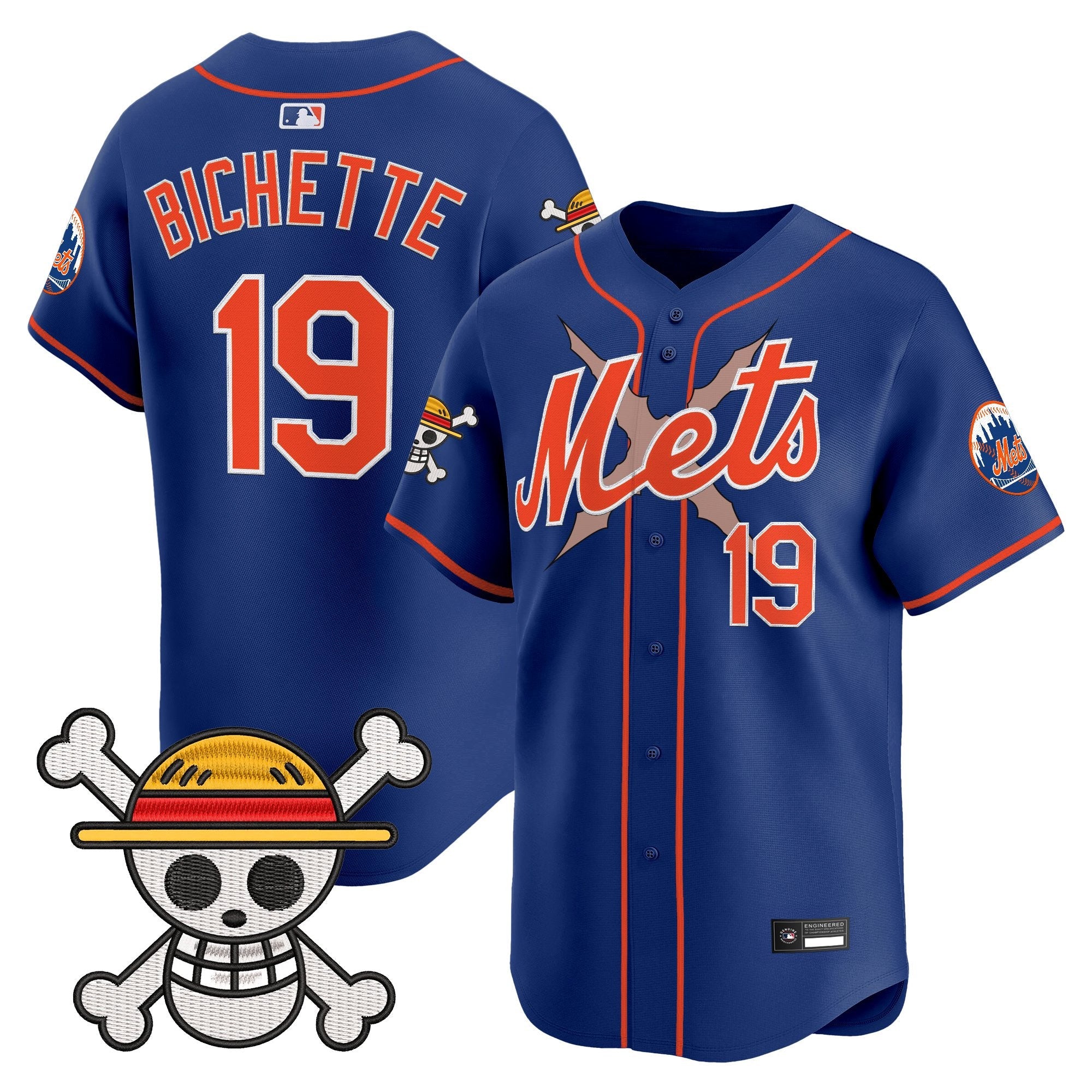 Men's New York Mets x One Piece Vapor Premier Limited Jersey - Stitched