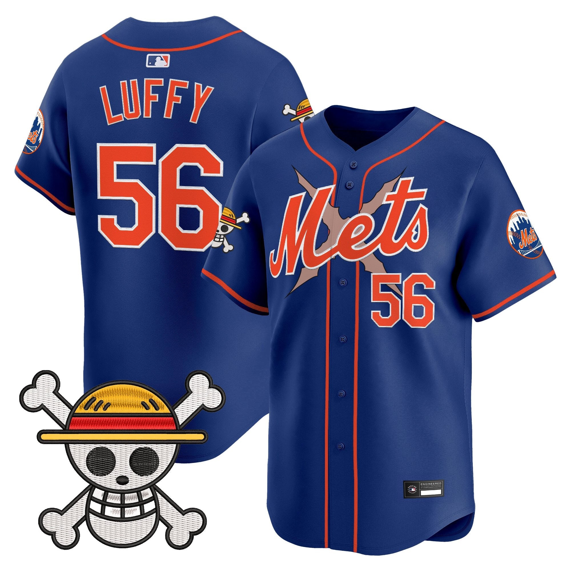 Men's New York Mets x One Piece Vapor Premier Limited Jersey - Stitched
