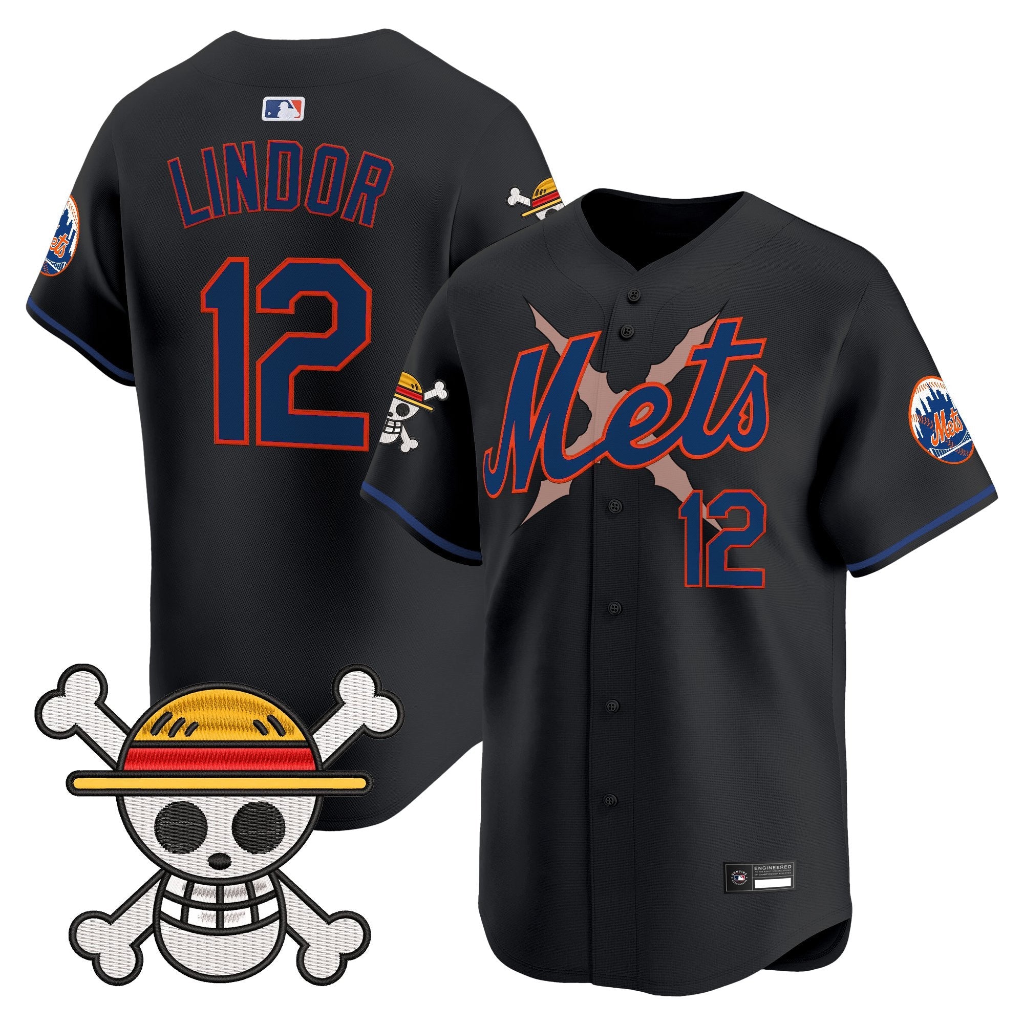 Men's New York Mets x One Piece Vapor Premier Limited Jersey - Stitched