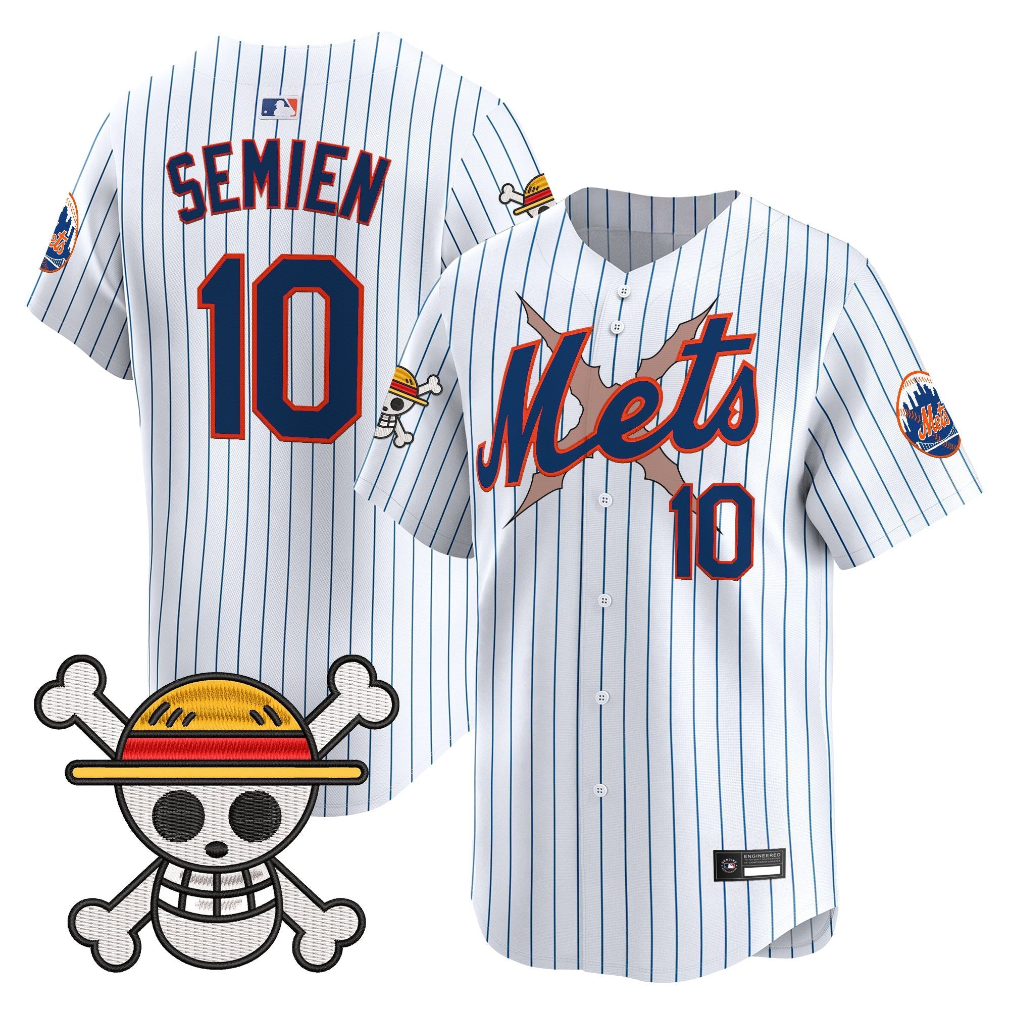 Men's New York Mets x One Piece Vapor Premier Limited Jersey - Stitched