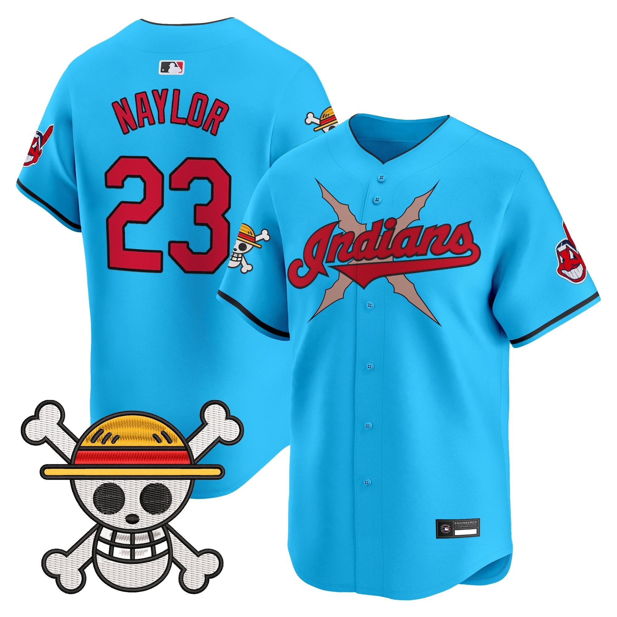Men's Cleveland Indians x One Piece Vapor Premier Limited Jersey - Stitched