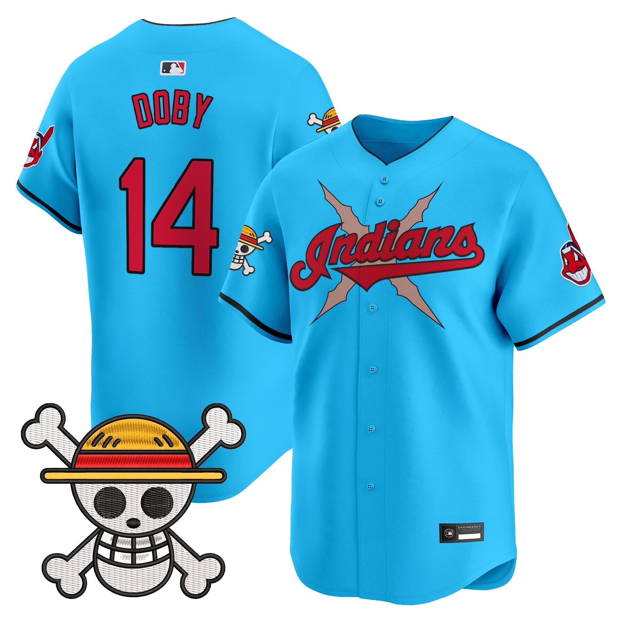 Men's Cleveland Indians x One Piece Vapor Premier Limited Jersey - Stitched