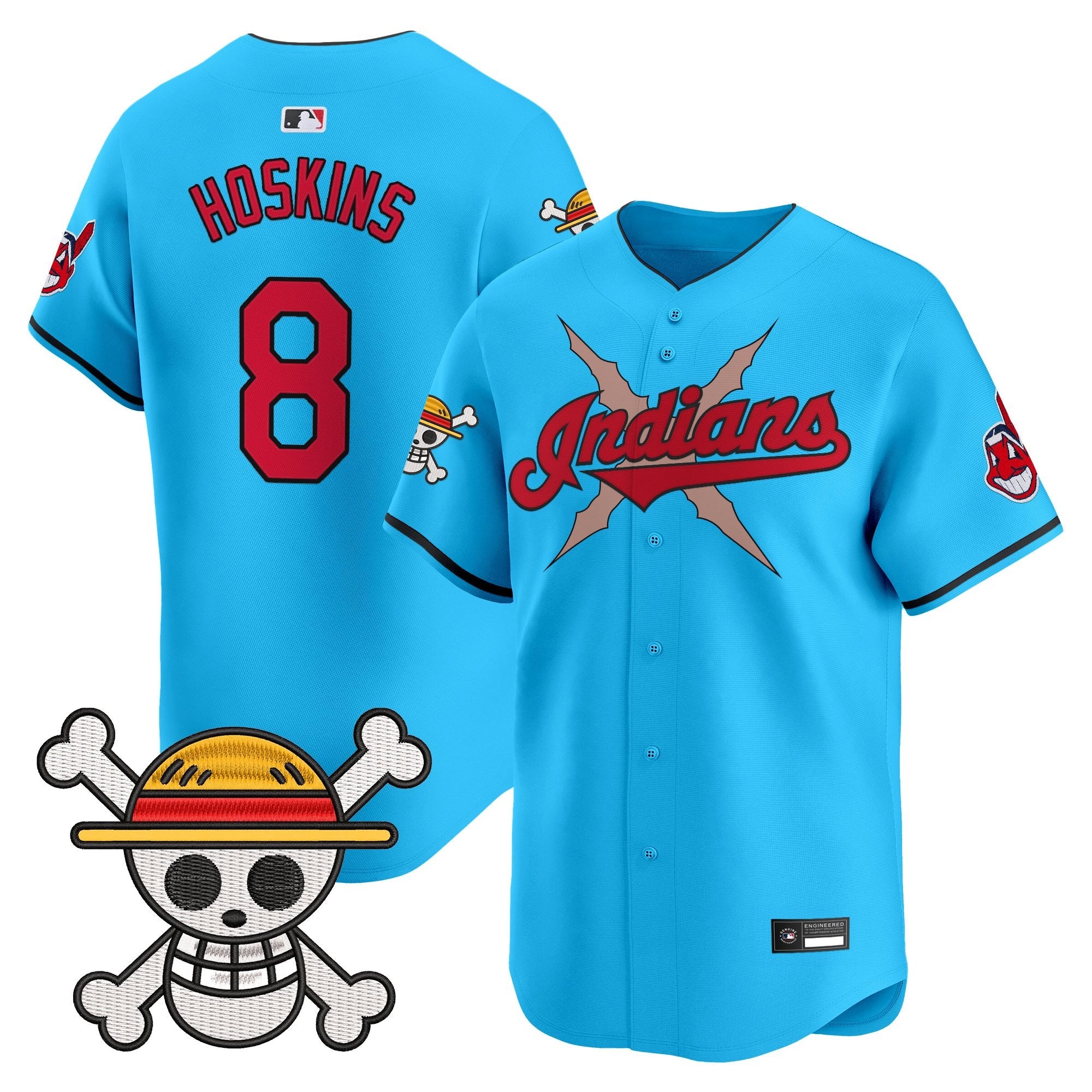 Men's Cleveland Indians x One Piece Vapor Premier Limited Jersey - Stitched
