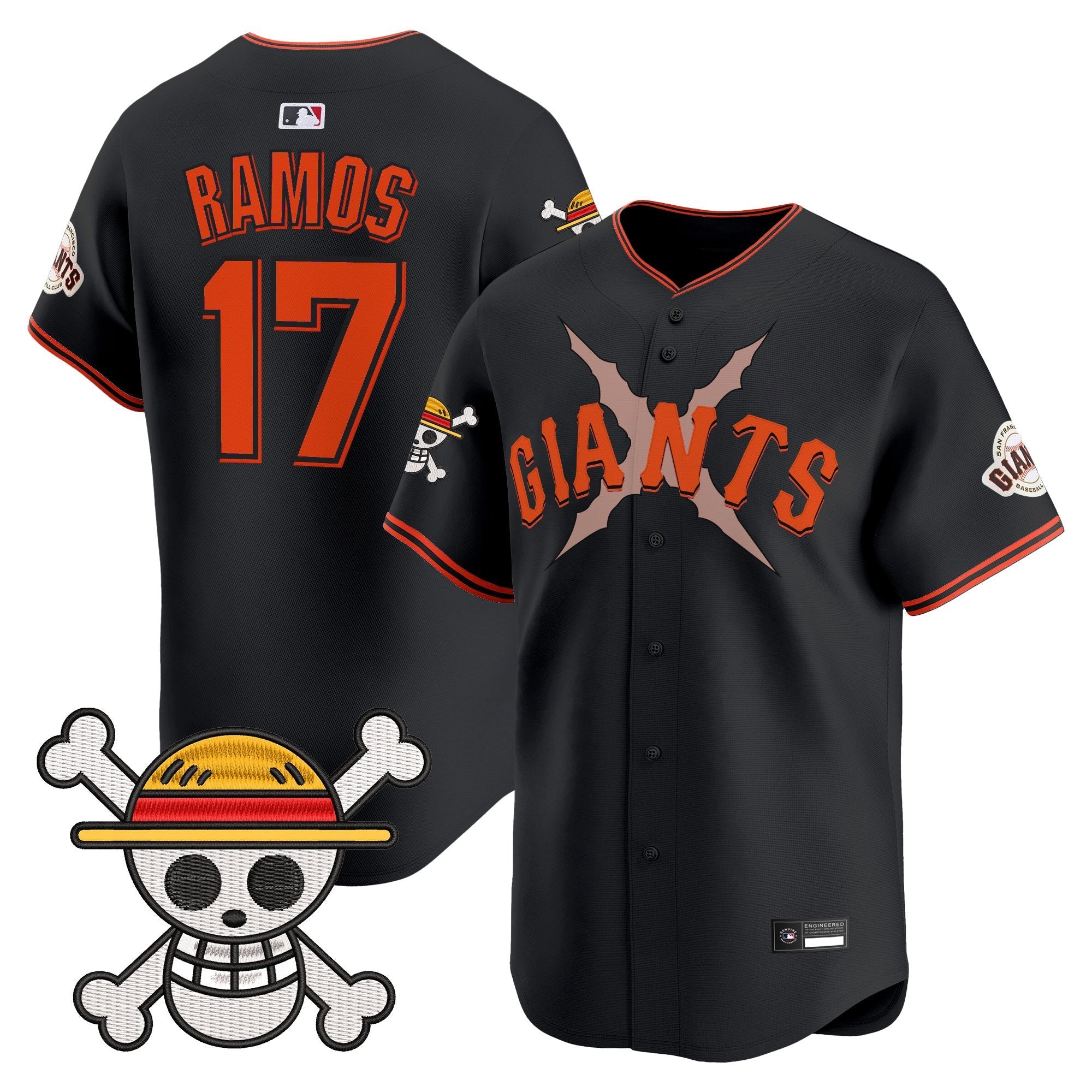 Men's San Francisco Giants x One Piece Vapor Premier Limited Jersey - Stitched