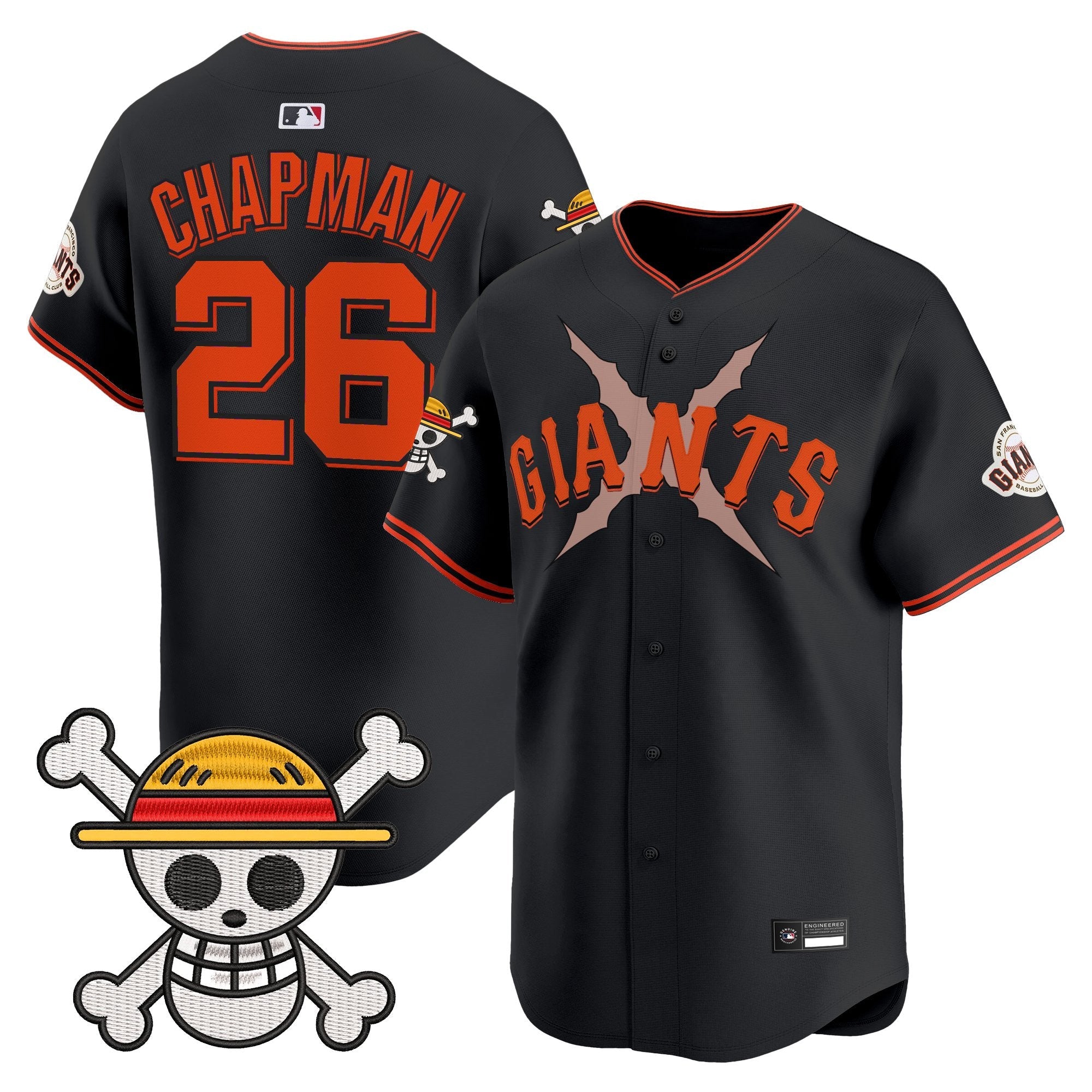 Men's San Francisco Giants x One Piece Vapor Premier Limited Jersey - Stitched