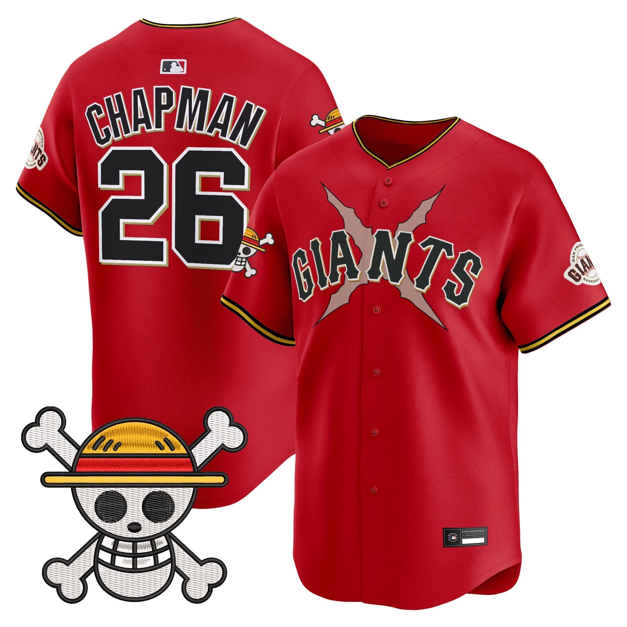Men's San Francisco Giants x One Piece Vapor Premier Limited Jersey - Stitched