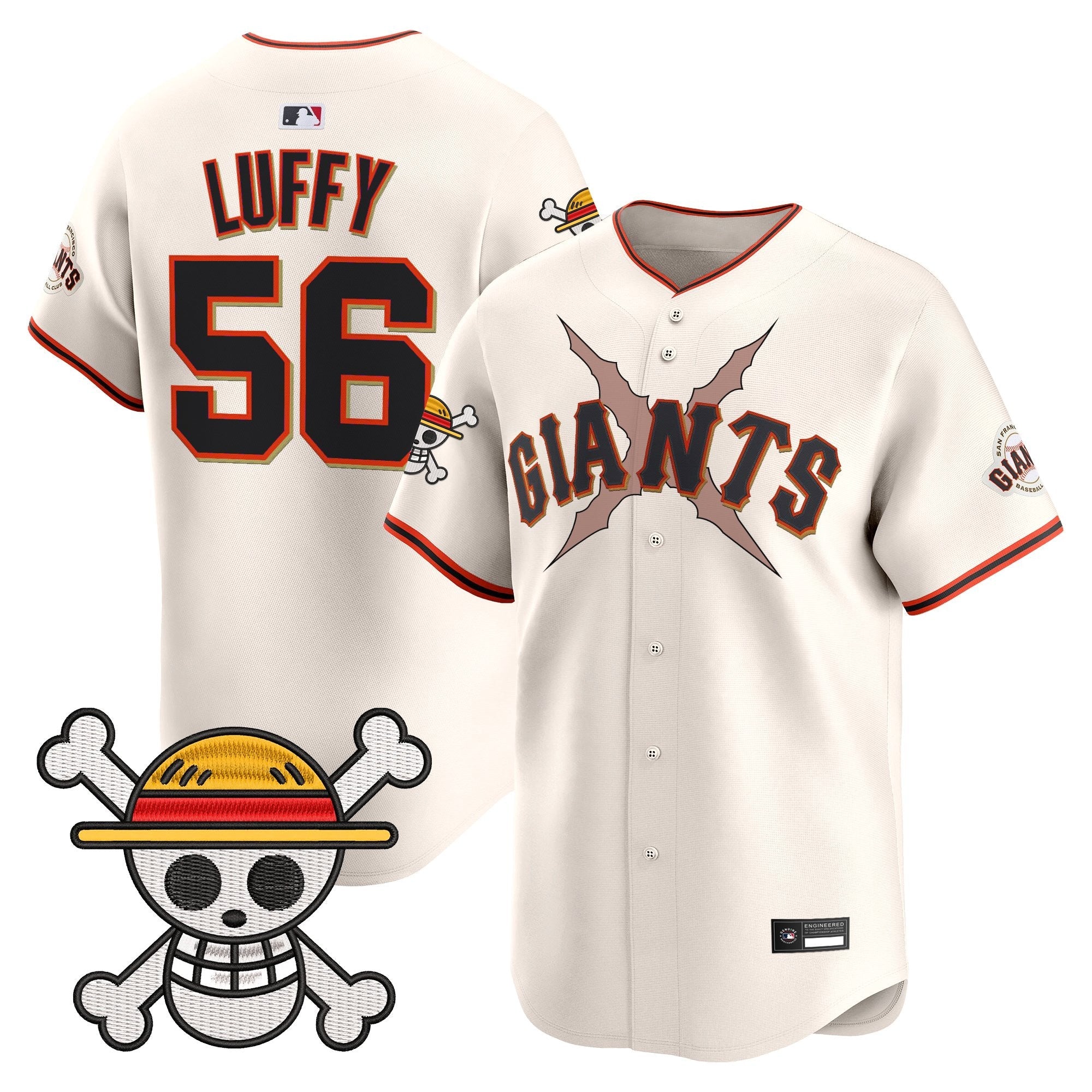 Men's San Francisco Giants x One Piece Vapor Premier Limited Jersey - Stitched