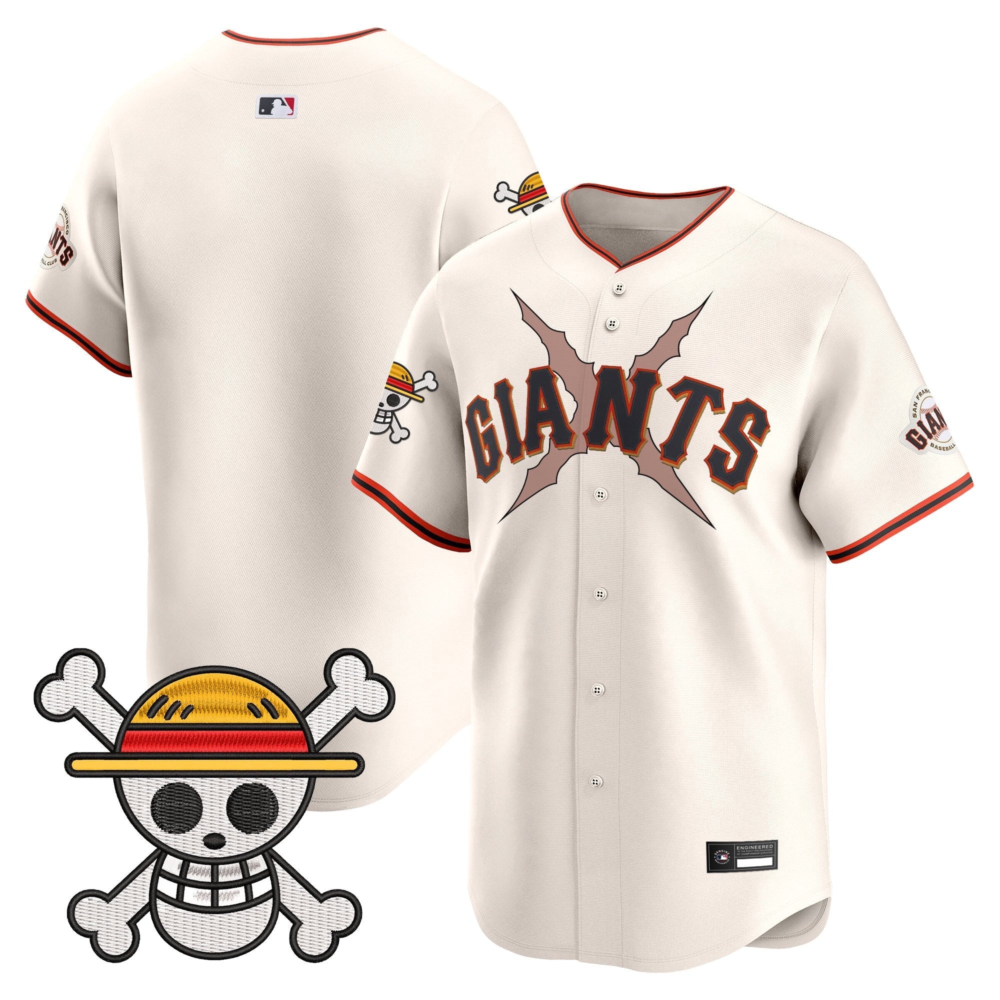 Men's San Francisco Giants x One Piece Vapor Premier Limited Jersey - Stitched