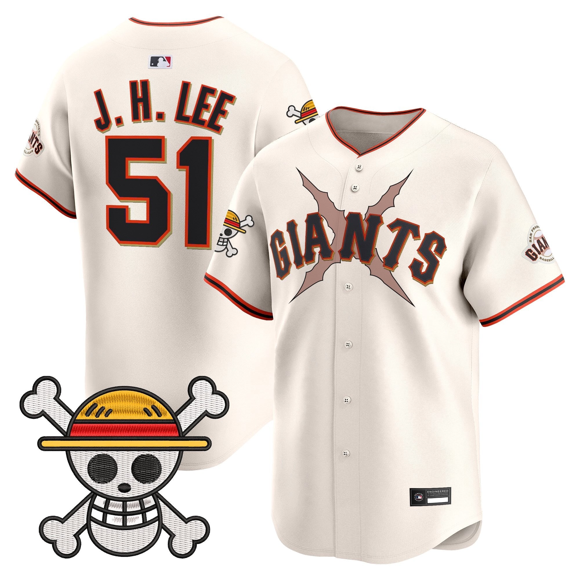 Men's San Francisco Giants x One Piece Vapor Premier Limited Jersey - Stitched