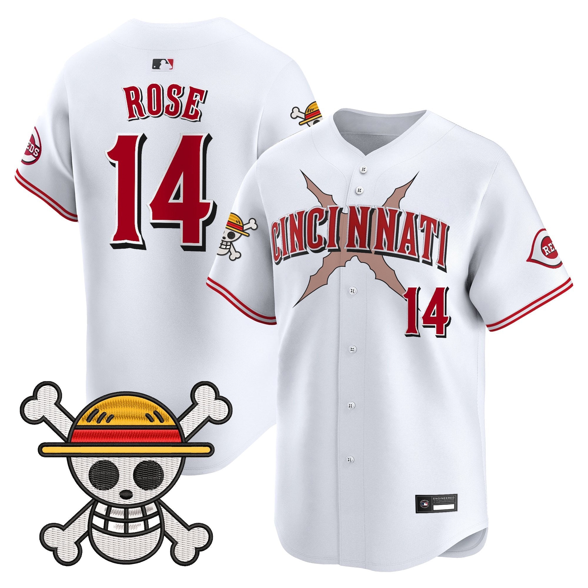 Men's Cincinnati Reds x One Piece Vapor Premier Limited Jersey - Stitched