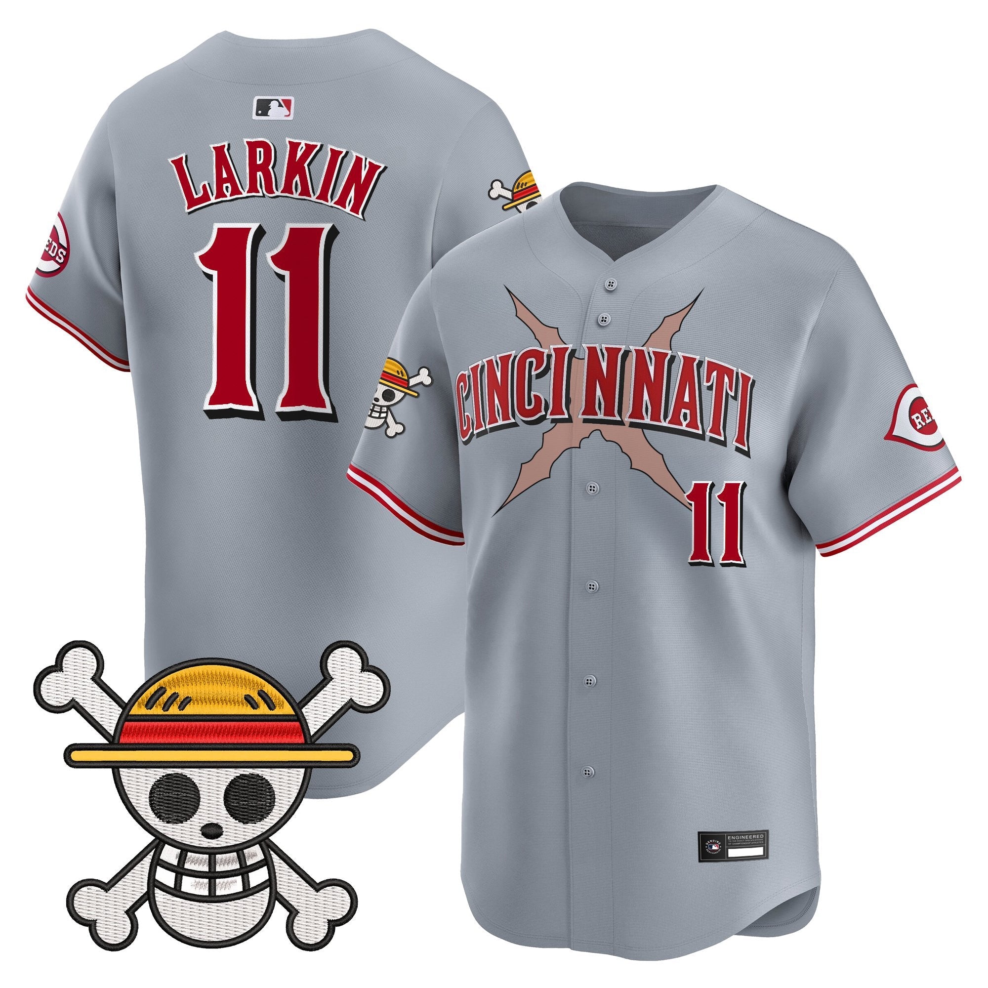 Men's Cincinnati Reds x One Piece Vapor Premier Limited Jersey - Stitched