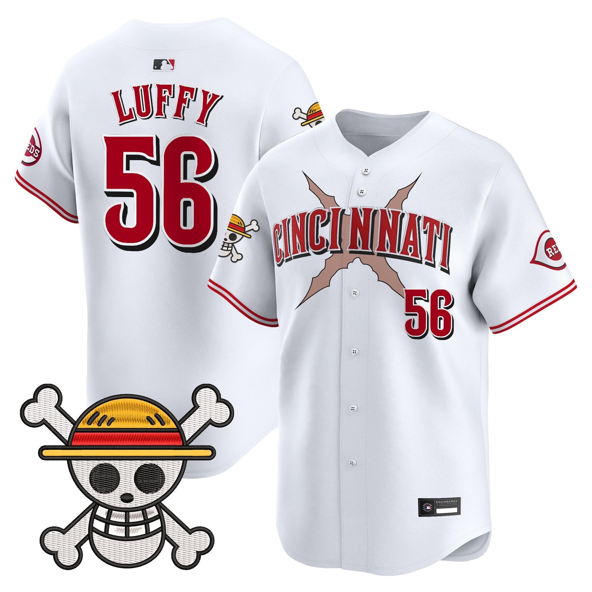 Men's Cincinnati Reds x One Piece Vapor Premier Limited Jersey - Stitched
