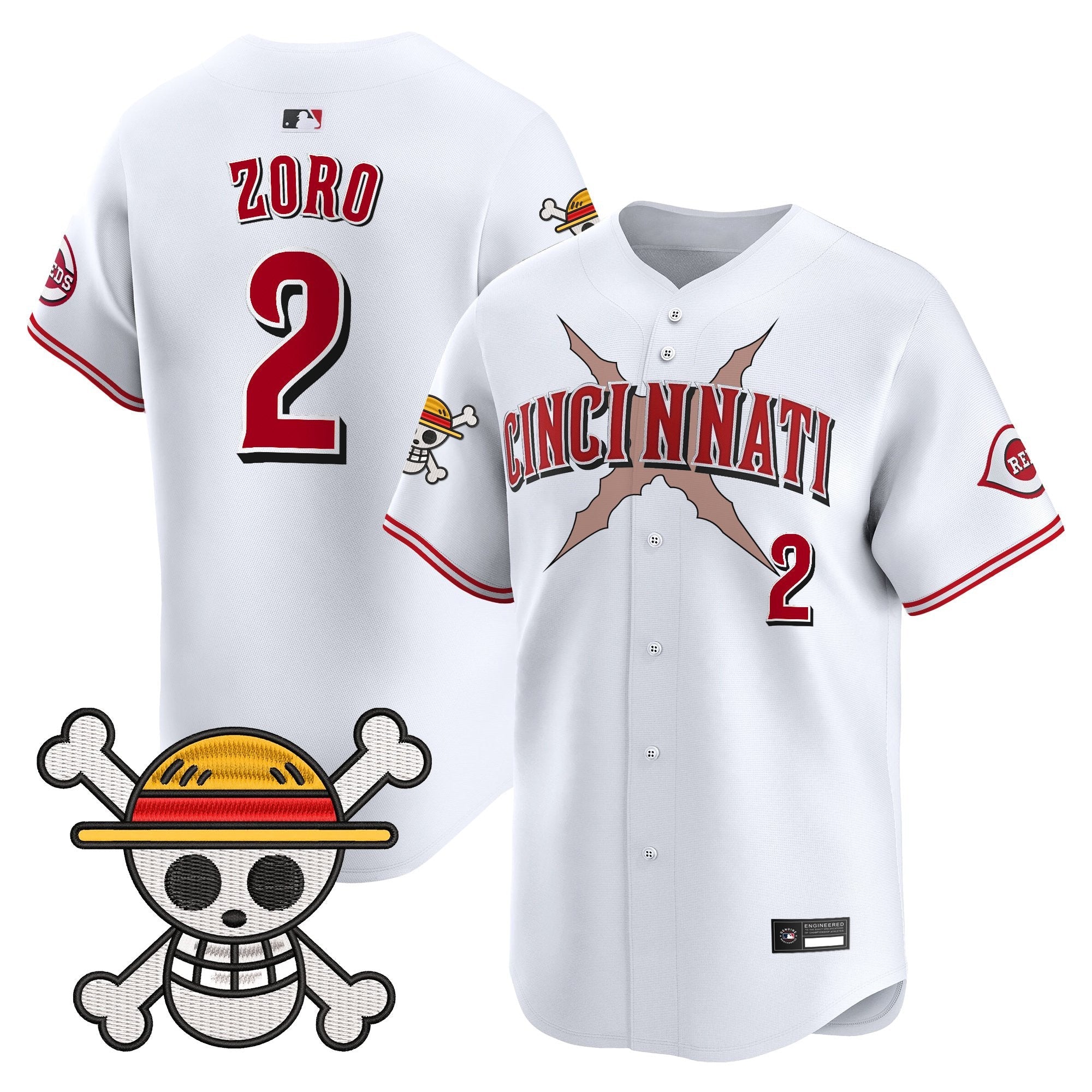 Men's Cincinnati Reds x One Piece Vapor Premier Limited Jersey - Stitched