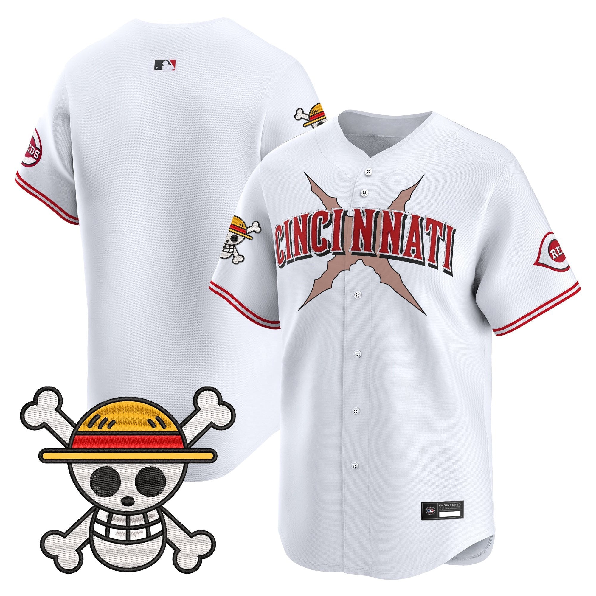 Men's Cincinnati Reds x One Piece Vapor Premier Limited Jersey - Stitched