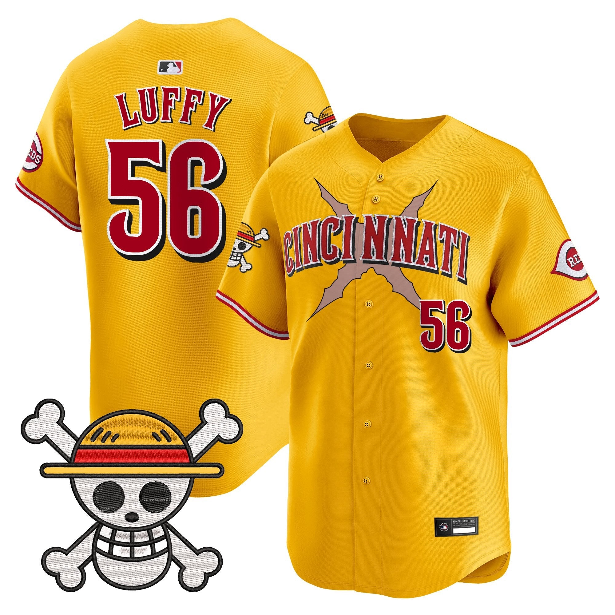 Men's Cincinnati Reds x One Piece Vapor Premier Limited Jersey - Stitched
