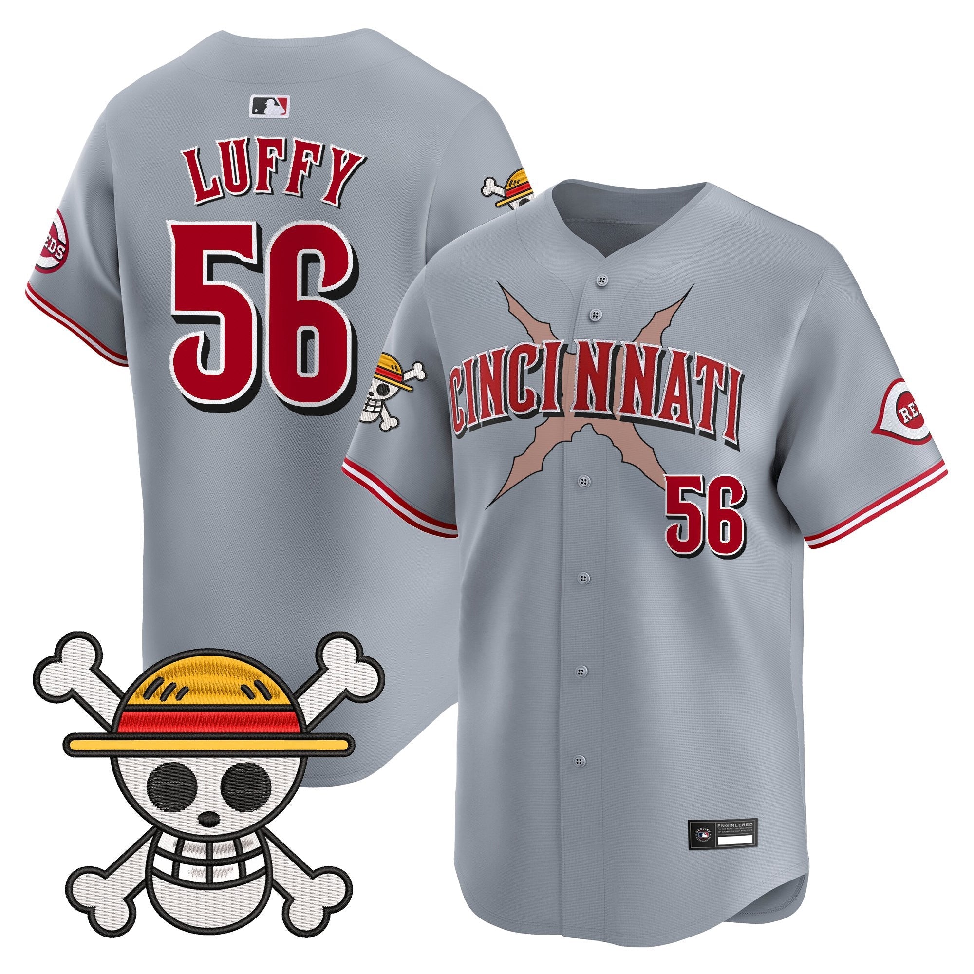 Men's Cincinnati Reds x One Piece Vapor Premier Limited Jersey - Stitched