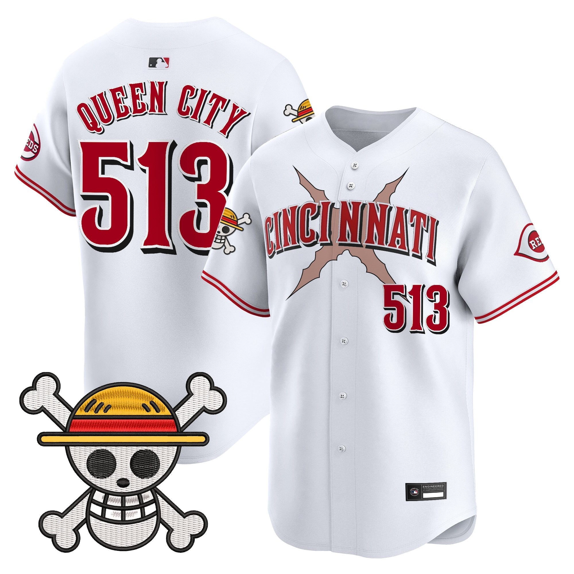 Men's Cincinnati Reds x One Piece Vapor Premier Limited Jersey - Stitched