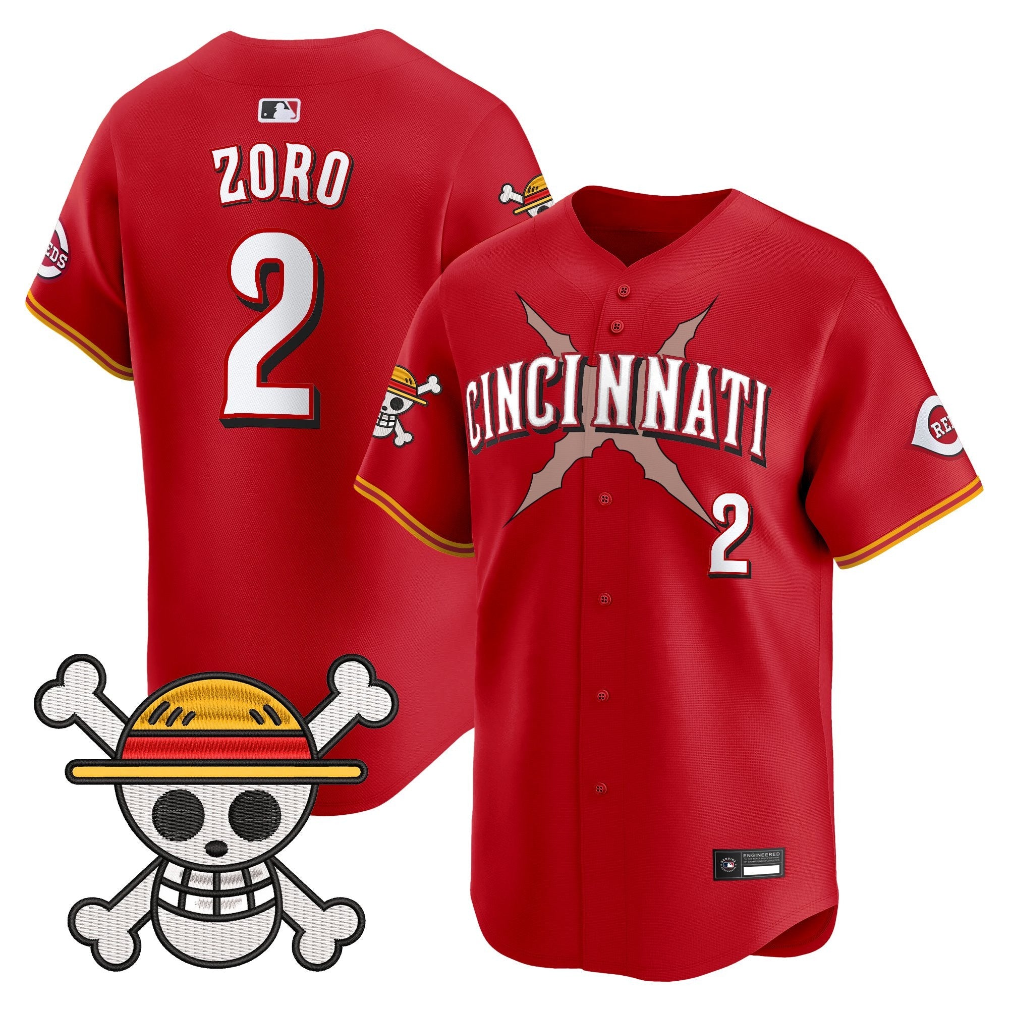 Men's Cincinnati Reds x One Piece Vapor Premier Limited Jersey - Stitched