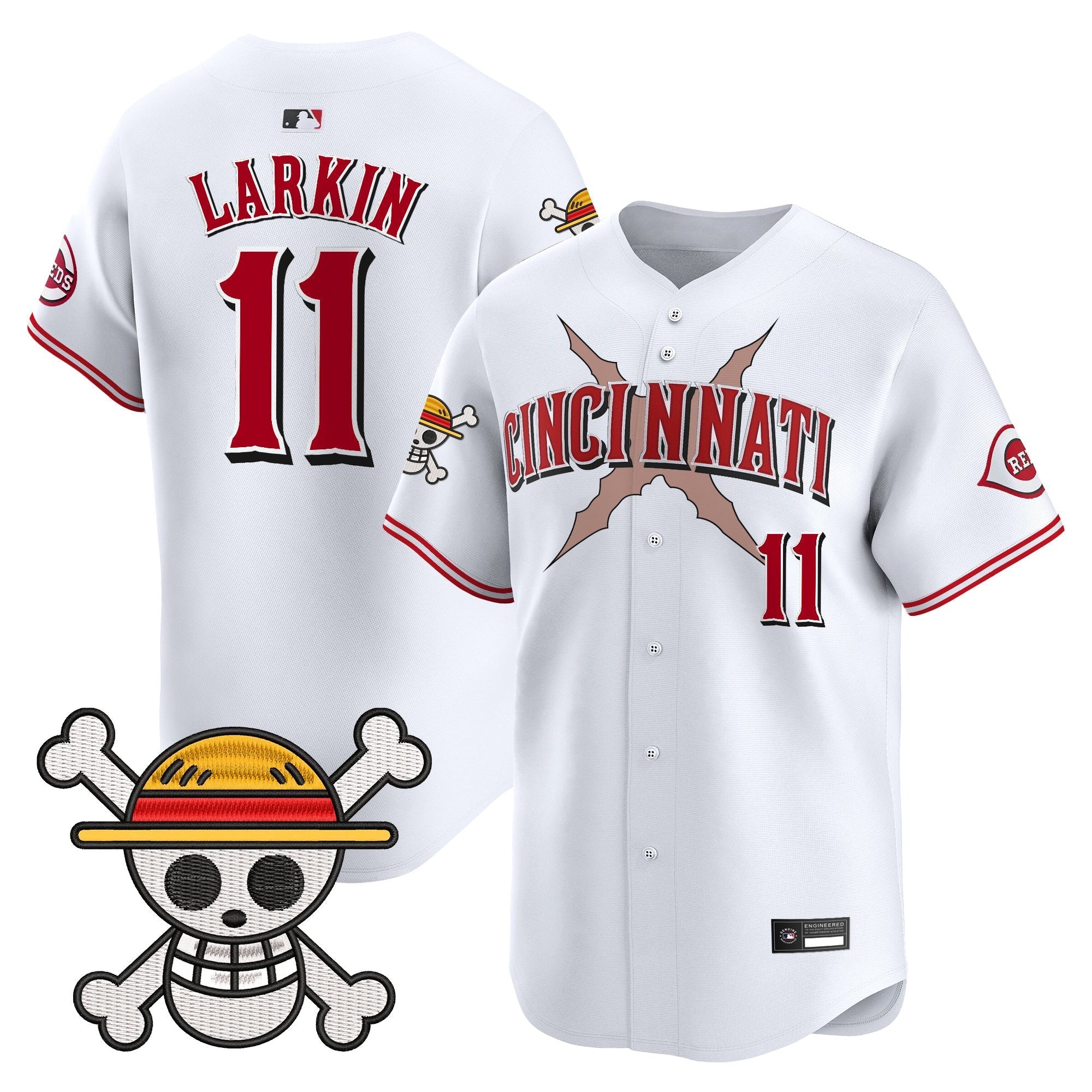 Men's Cincinnati Reds x One Piece Vapor Premier Limited Jersey - Stitched