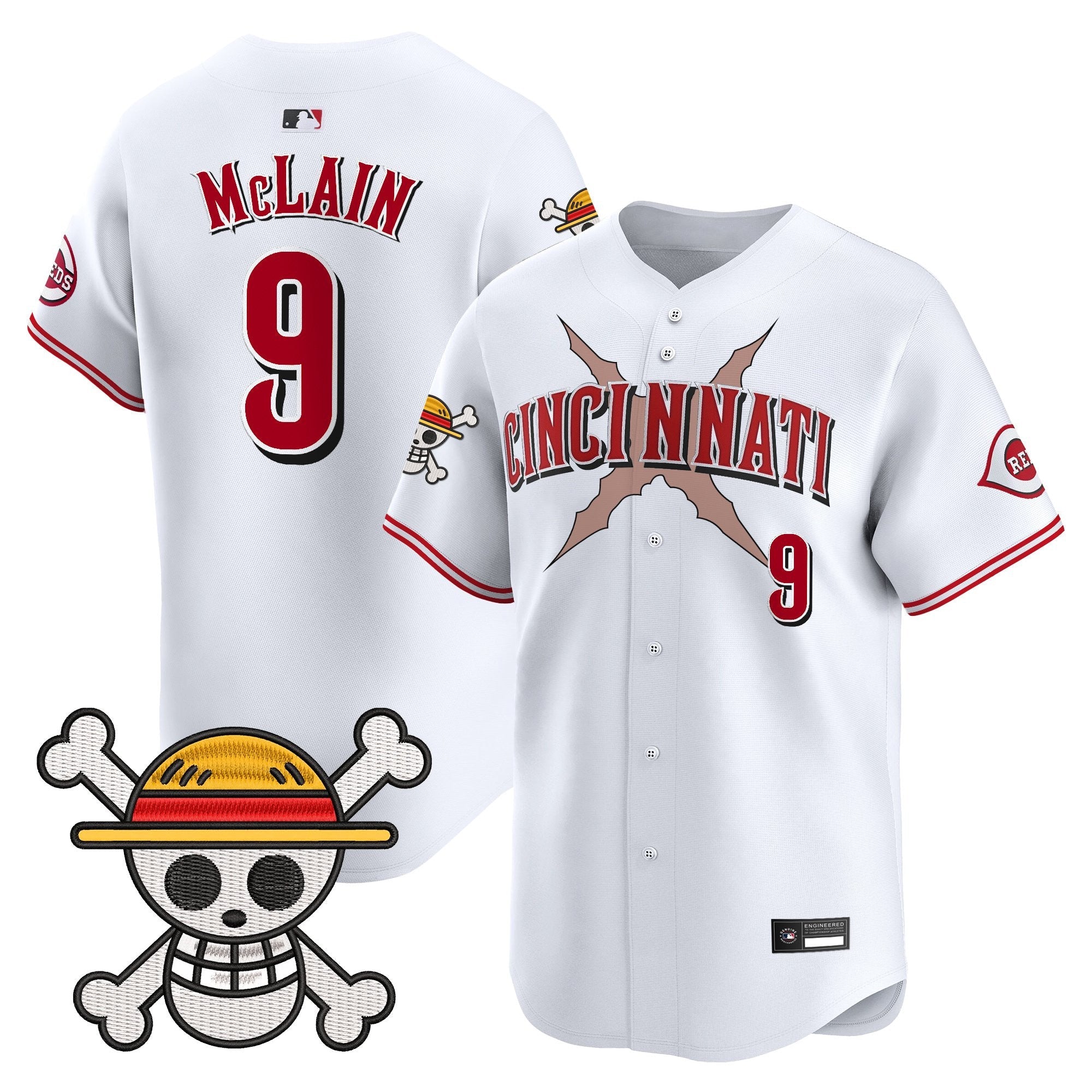 Men's Cincinnati Reds x One Piece Vapor Premier Limited Jersey - Stitched