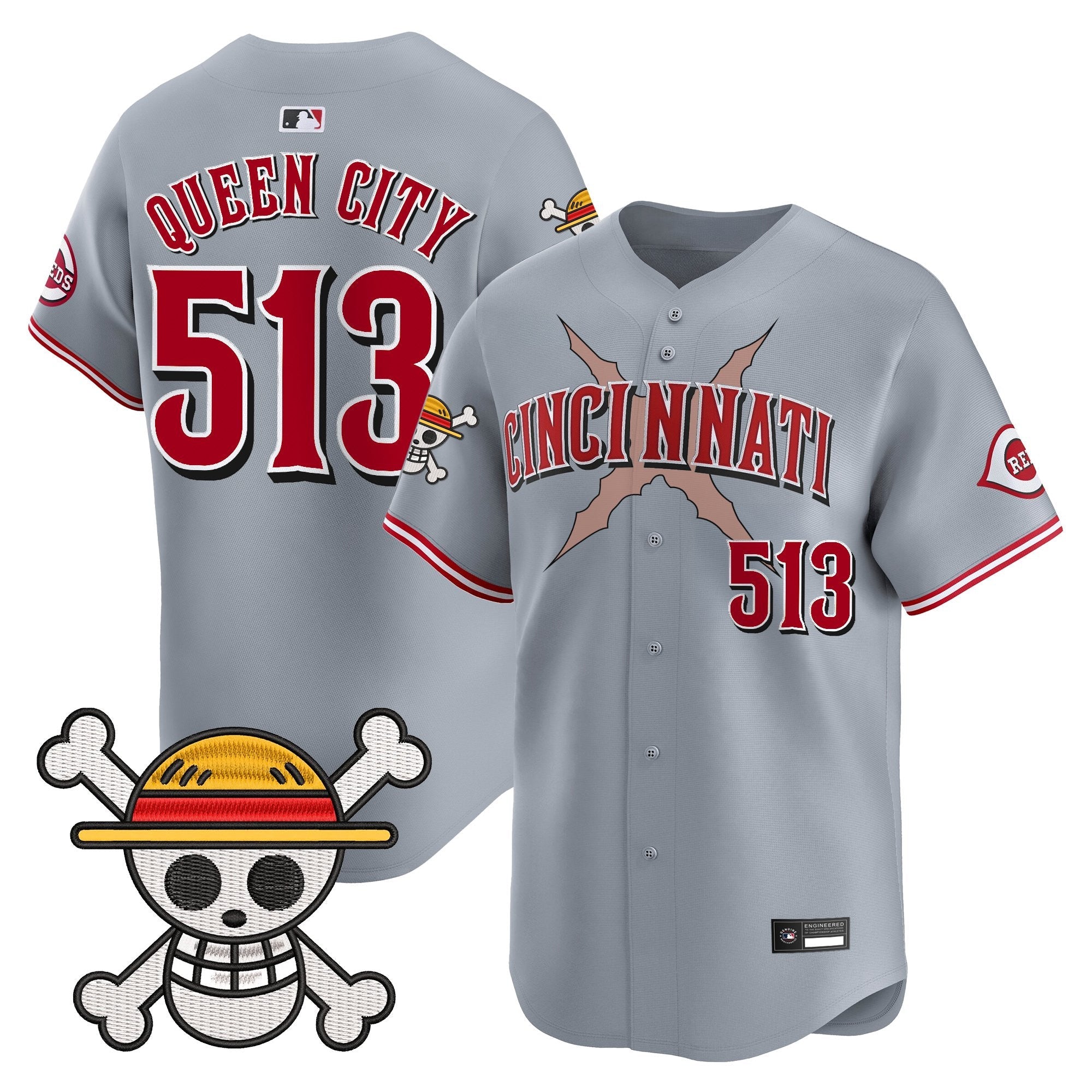 Men's Cincinnati Reds x One Piece Vapor Premier Limited Jersey - Stitched