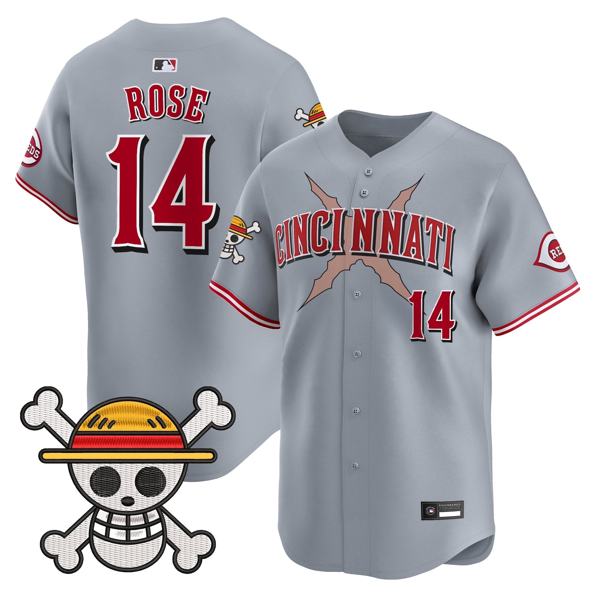 Men's Cincinnati Reds x One Piece Vapor Premier Limited Jersey - Stitched
