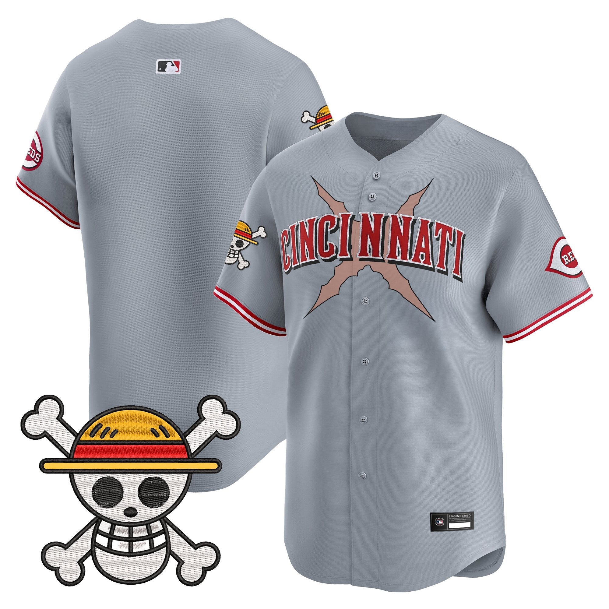 Men's Cincinnati Reds x One Piece Vapor Premier Limited Jersey - Stitched