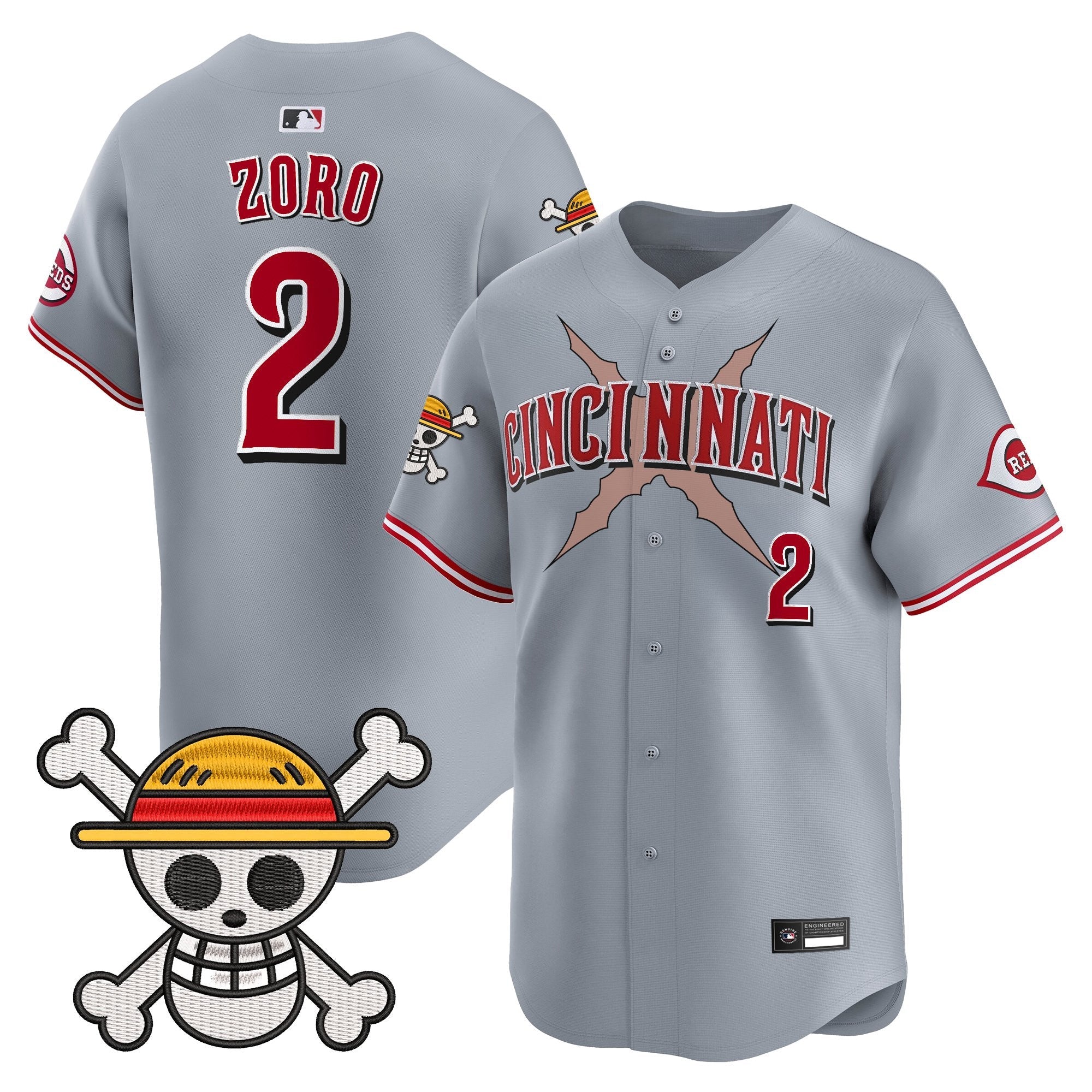 Men's Cincinnati Reds x One Piece Vapor Premier Limited Jersey - Stitched