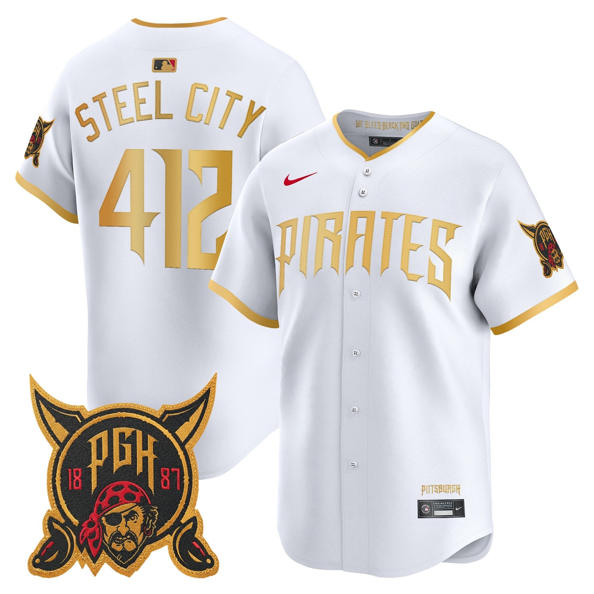 Men's Pittsburgh Pirates 2026 City Connect Vapor Premier Limited Jersey - All Stitched