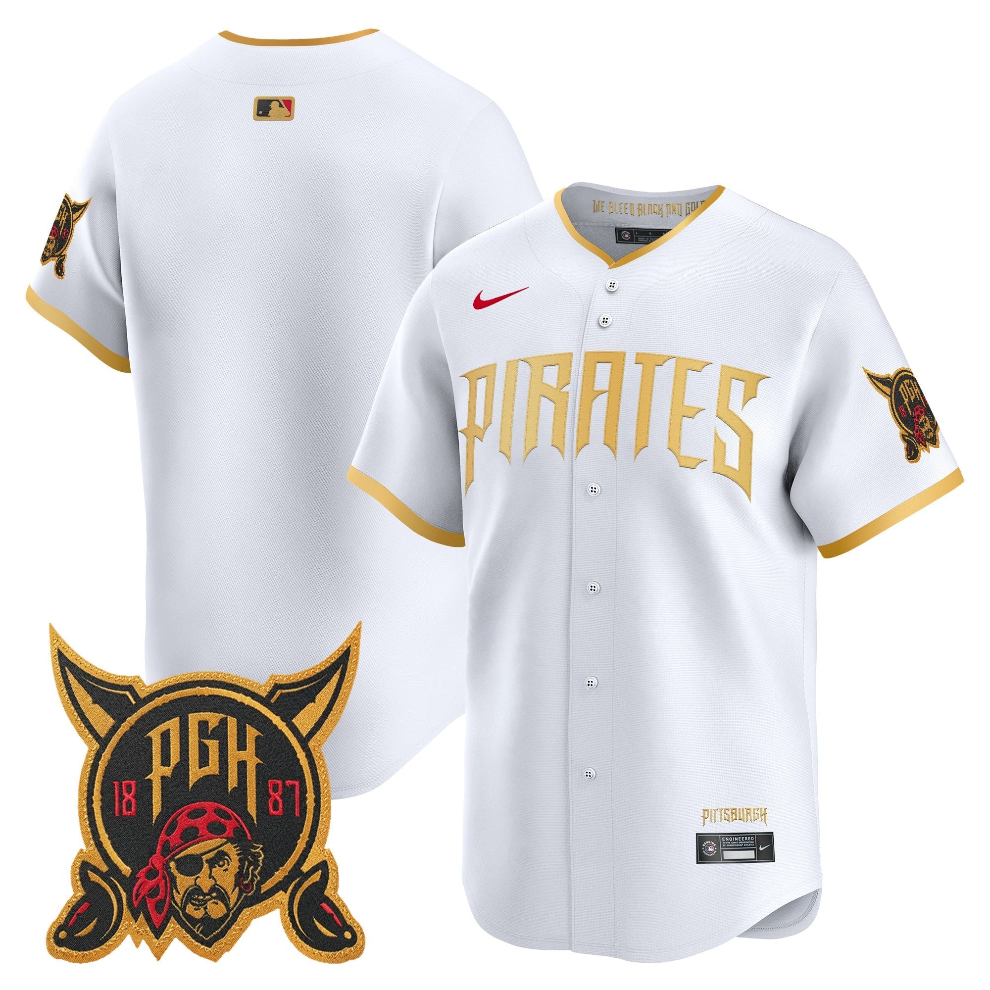 Men's Pittsburgh Pirates 2026 City Connect Vapor Premier Limited Jersey - All Stitched