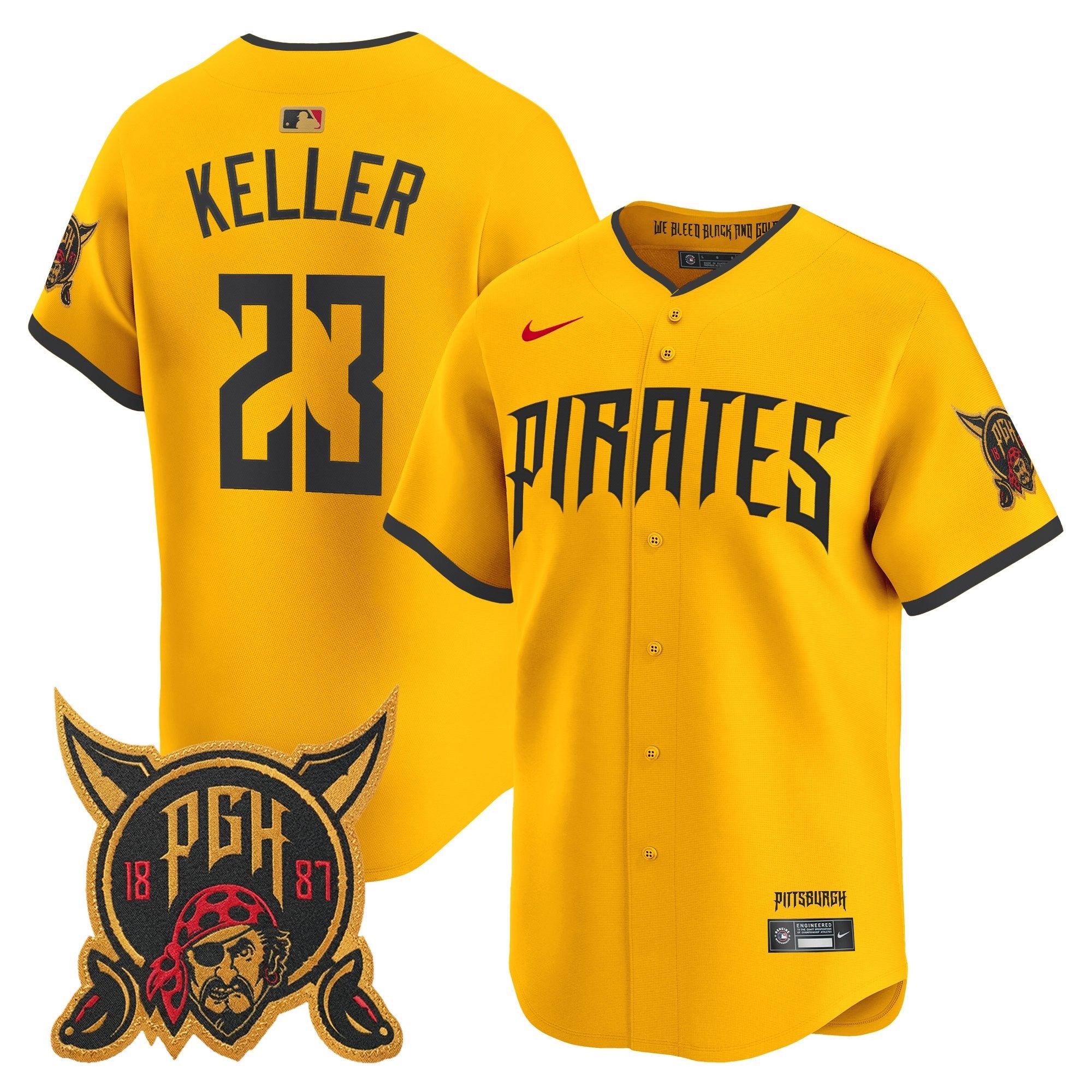Men's Pittsburgh Pirates 2026 City Connect Vapor Premier Limited Jersey - All Stitched
