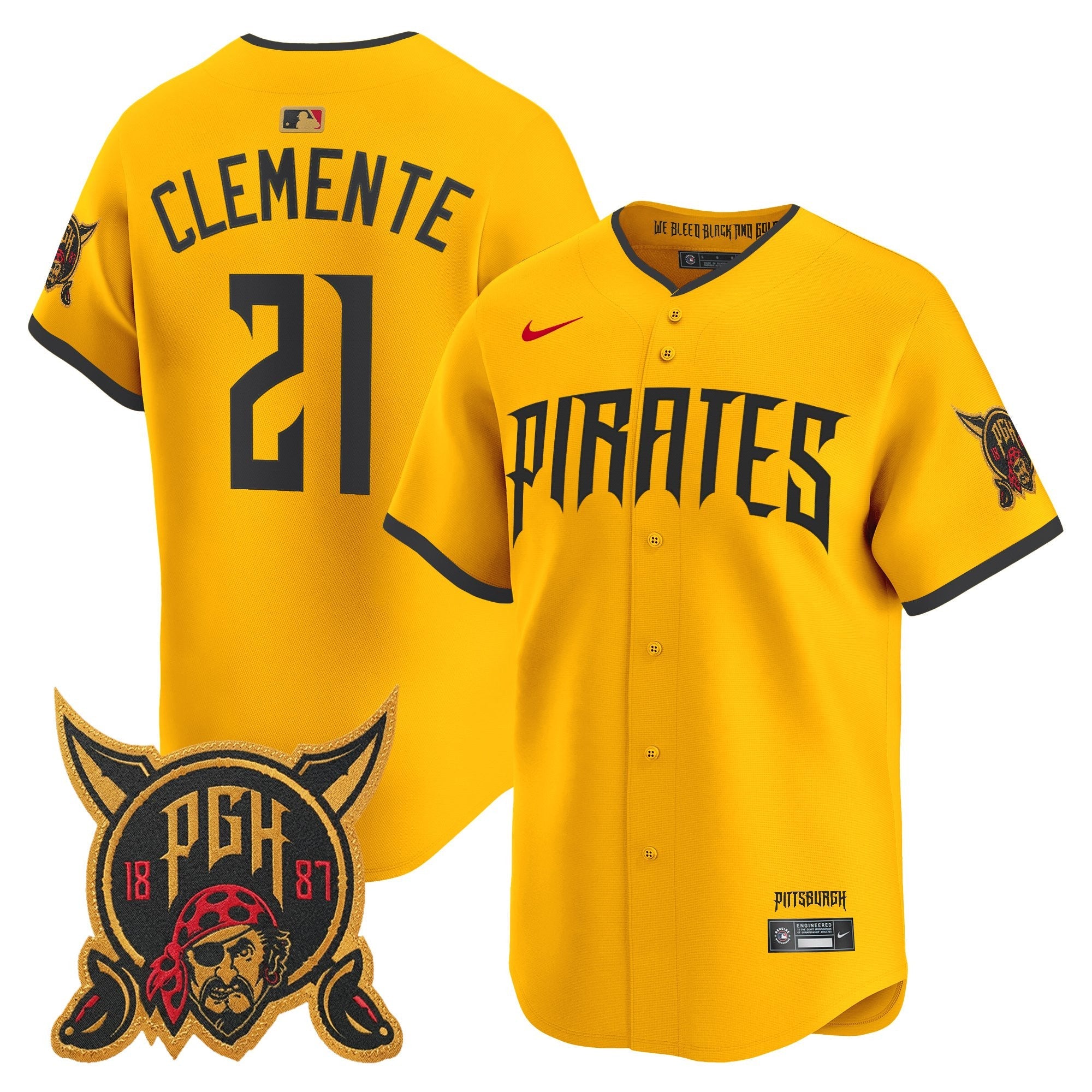 Men's Pittsburgh Pirates 2026 City Connect Vapor Premier Limited Jersey - All Stitched