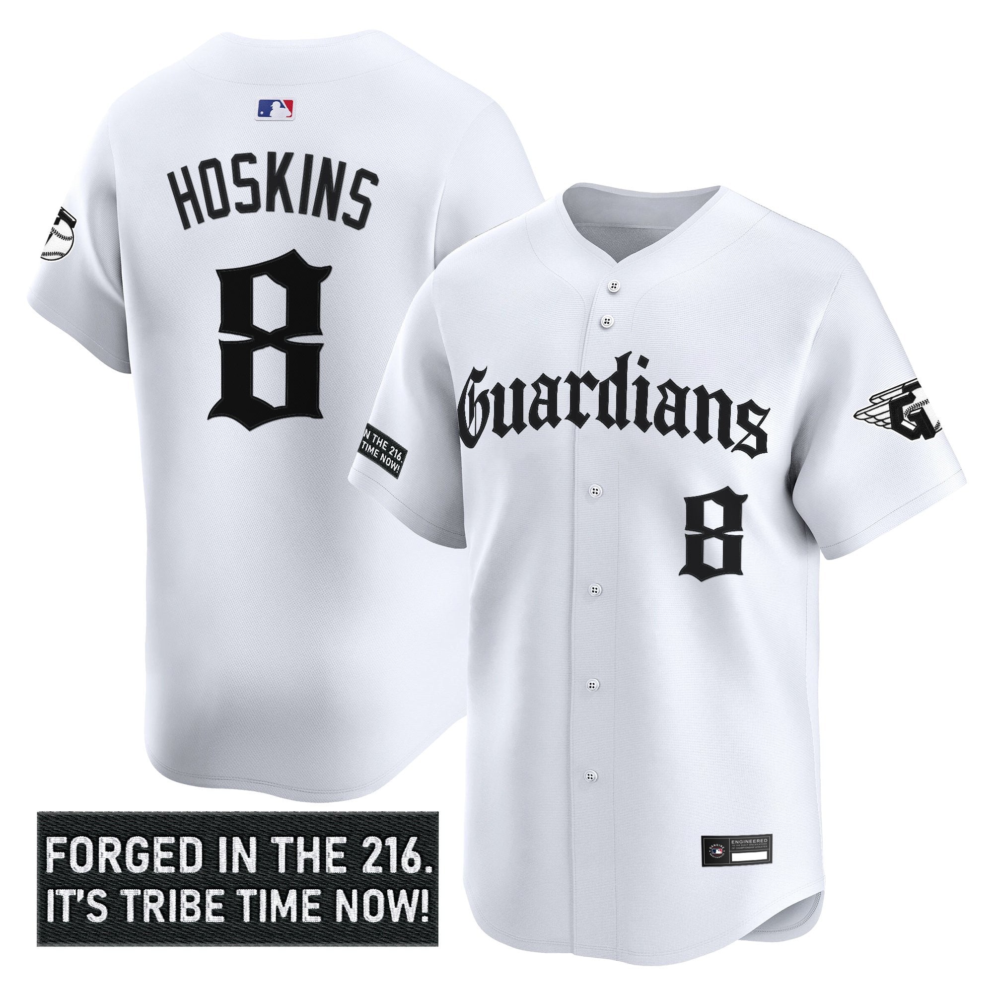 Men's Cleveland Guardians 'Gothic Iron Edition' Vapor Premier Limited Jersey - All Stitched