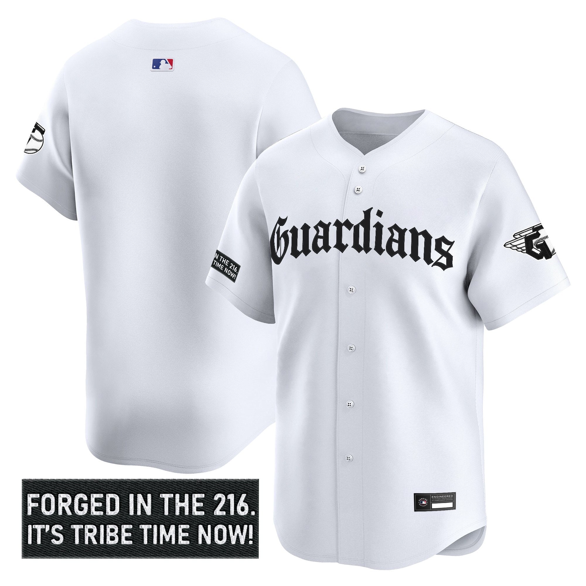 Men's Cleveland Guardians 'Gothic Iron Edition' Vapor Premier Limited Jersey - All Stitched