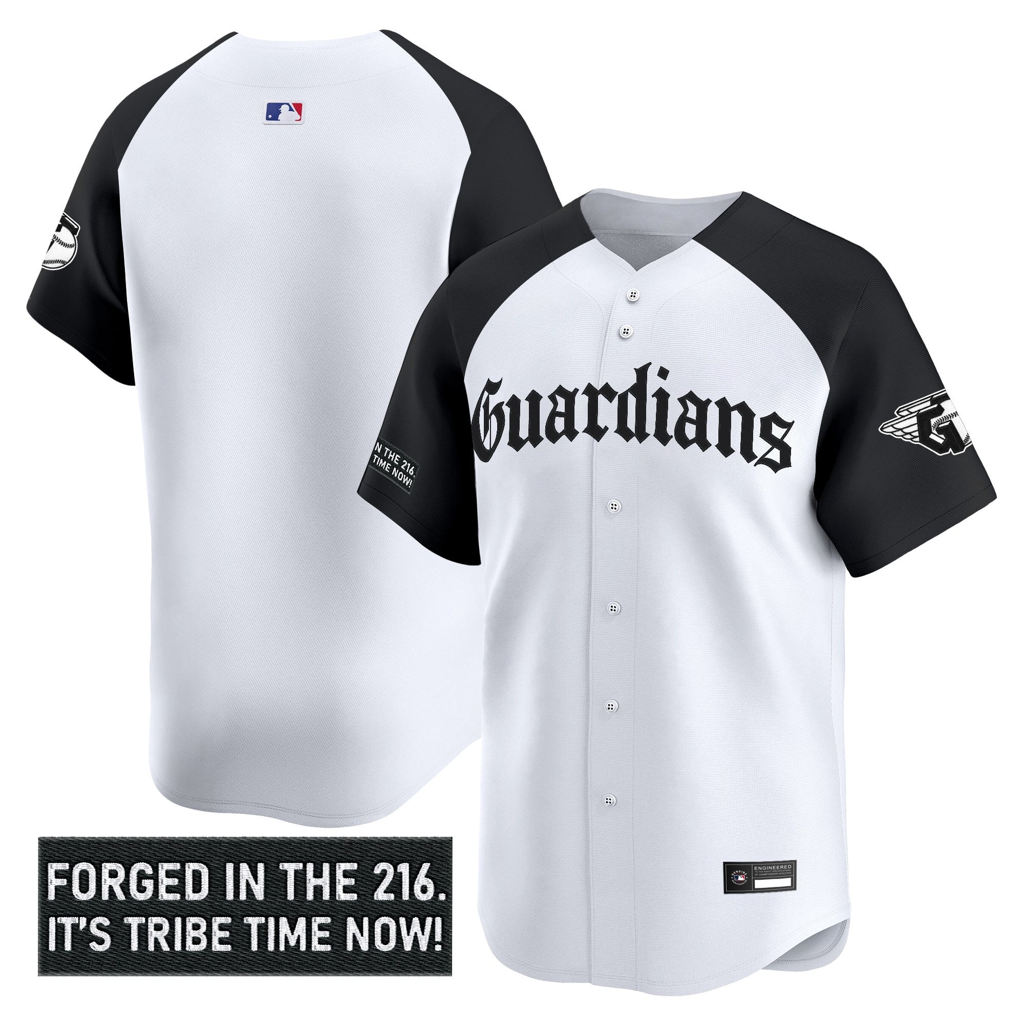 Men's Cleveland Guardians 'Gothic Iron Edition' Vapor Premier Limited Jersey - All Stitched