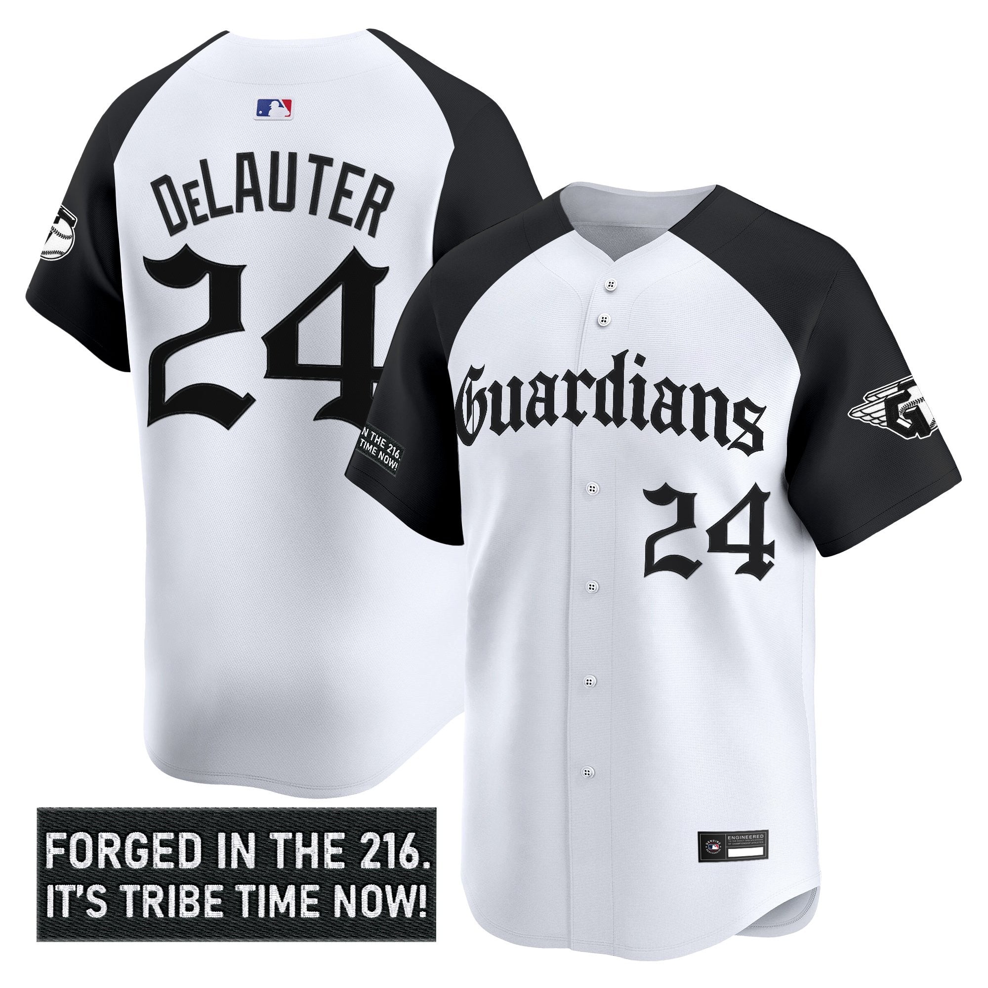 Men's Cleveland Guardians 'Gothic Iron Edition' Vapor Premier Limited Jersey - All Stitched
