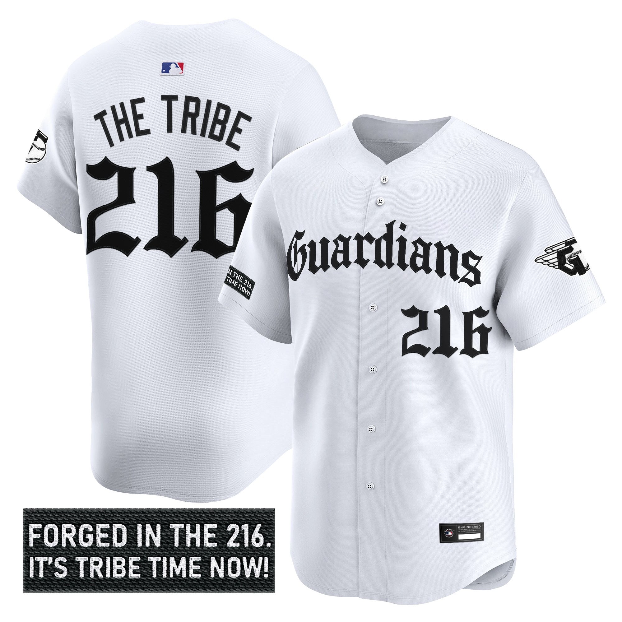 Men's Cleveland Guardians 'Gothic Iron Edition' Vapor Premier Limited Jersey - All Stitched