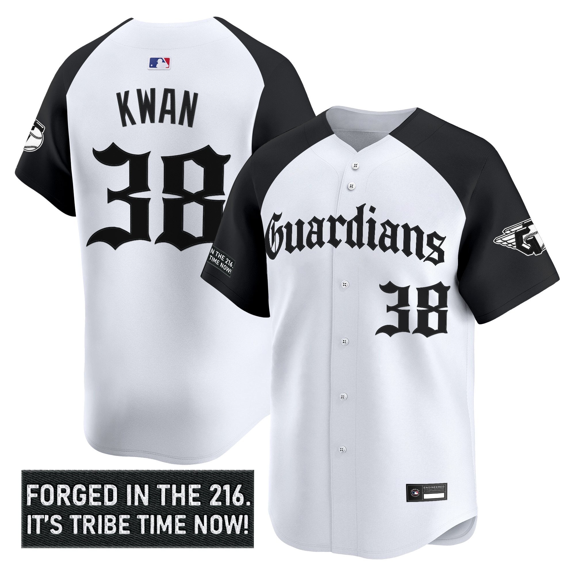 Men's Cleveland Guardians 'Gothic Iron Edition' Vapor Premier Limited Jersey - All Stitched