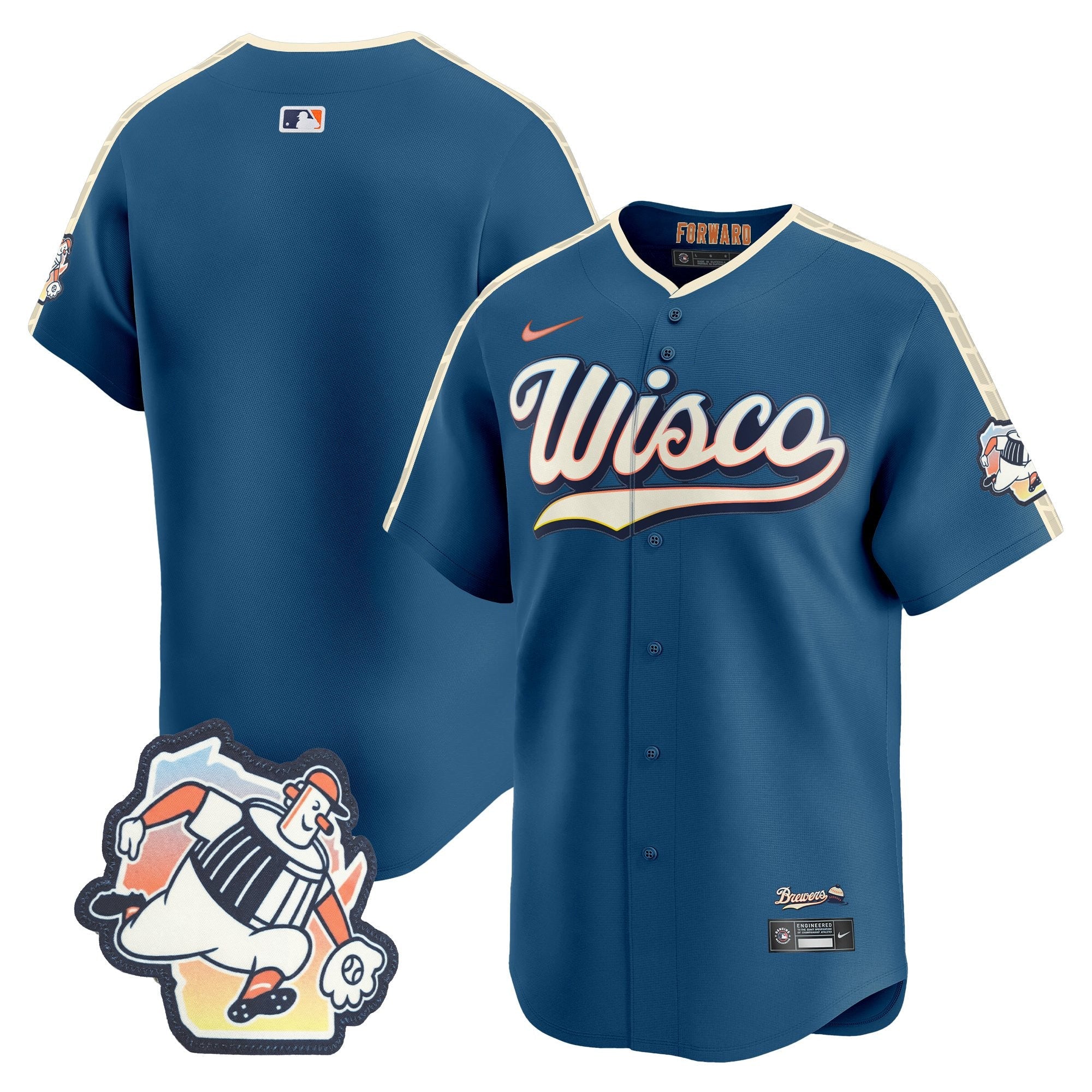 Milwaukee Brewers 2026 City Connect Vapor Premier Limited Jersey - All Stitched