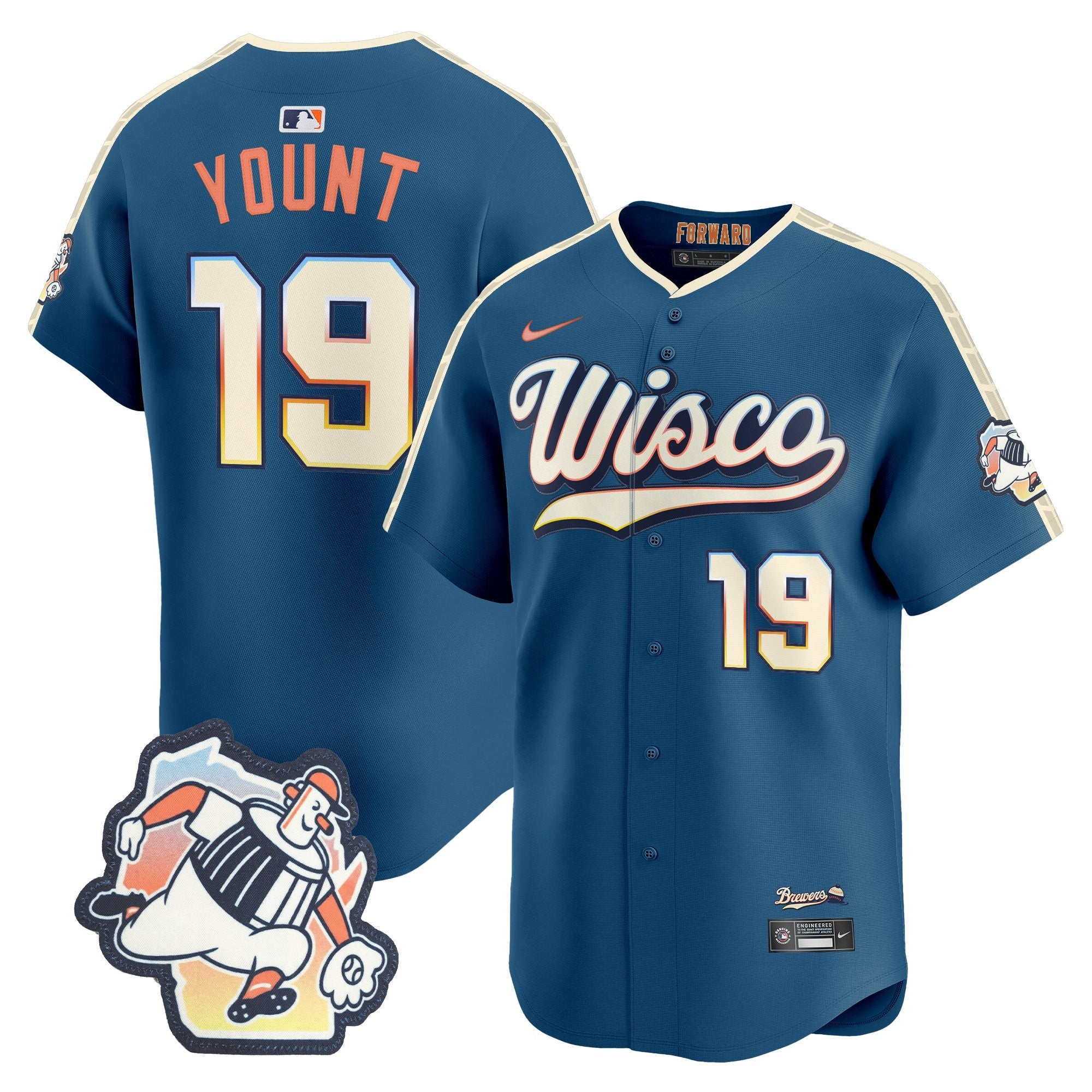 Milwaukee Brewers 2026 City Connect Vapor Premier Limited Jersey - All Stitched